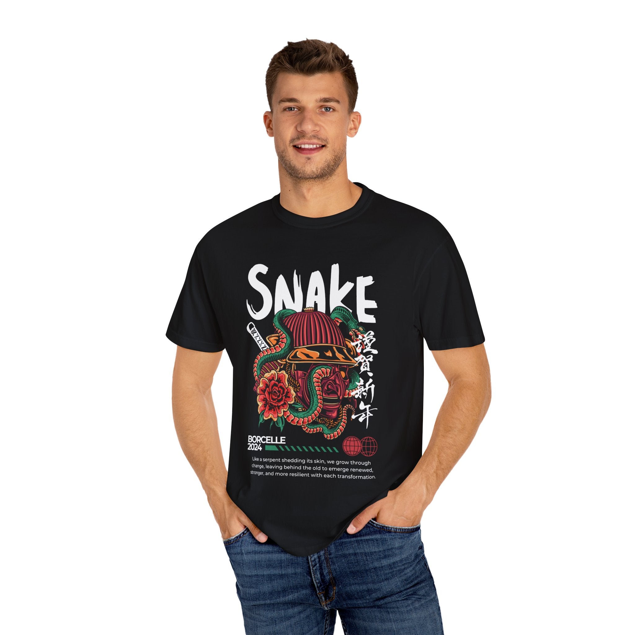 Snake, Graphic Design Unisex T-shirt, Casual Cotton Outwear, Gift for Him- Gift for Her, Stylish Tee, Cool Shirt, Trendy Apparel, Comfortable Top,