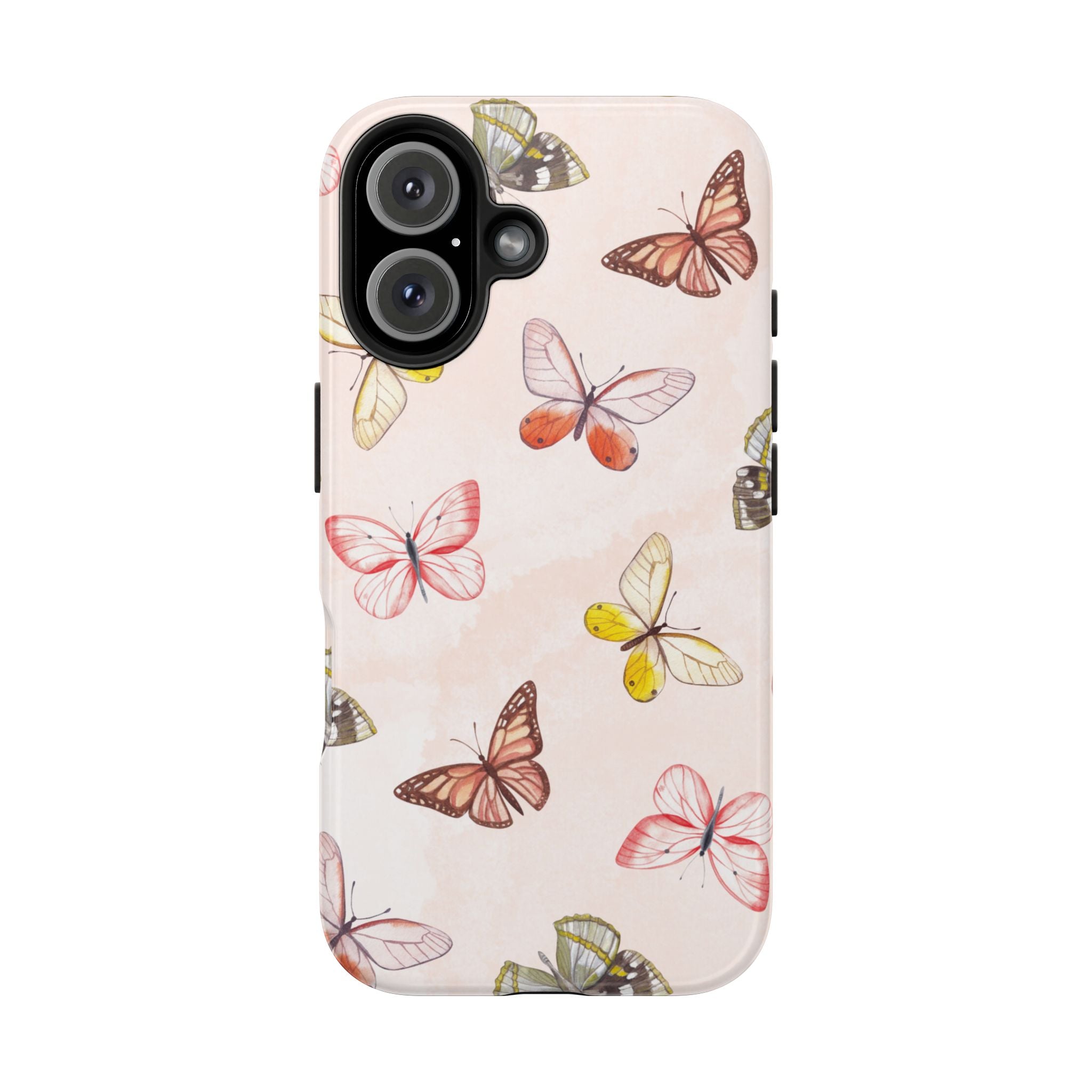 Pink Butterflies, Elegant Phone Cases, Stylish Phone Covers, Chic Phone Protectors, Fashionable Case for Her, Trendy Smartphone Accessories