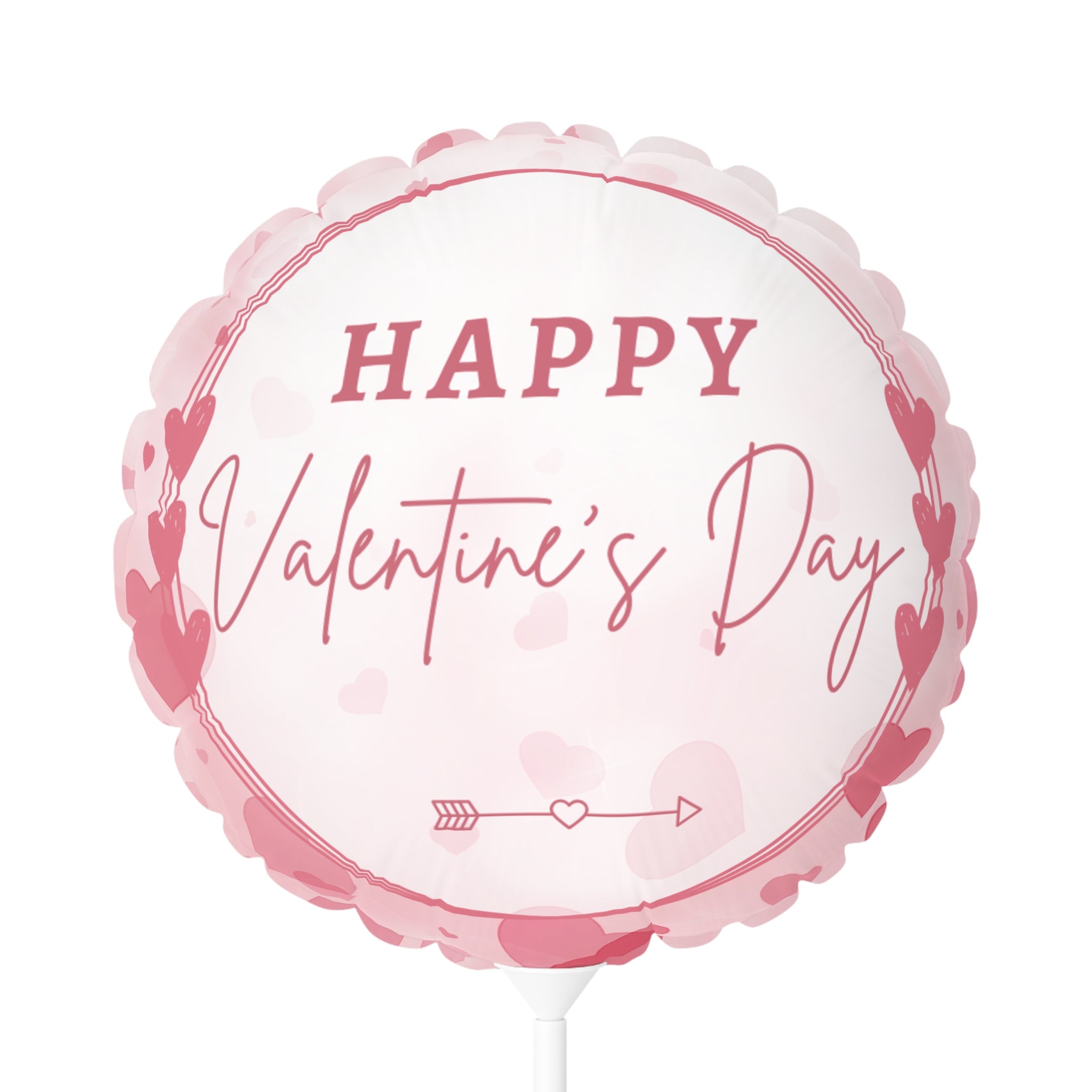 Valentine's Day-Pink Hearts- Balloons, Romantic Heart-Shaped Decorations and Words, Love Party Supplies, Anniversary Celebration