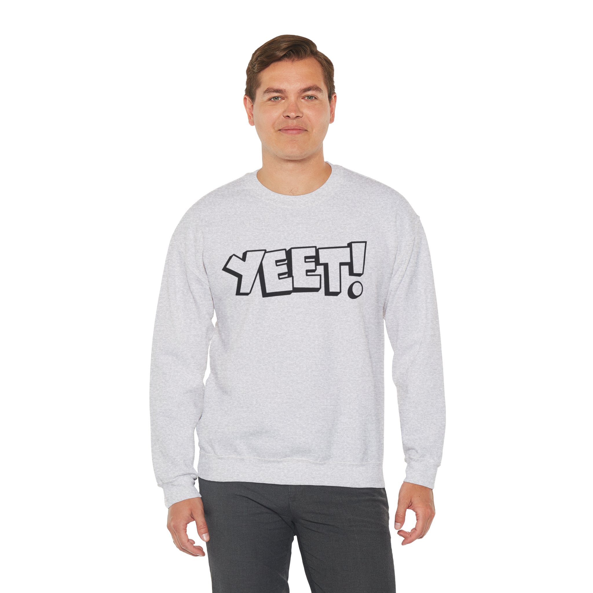 Yeet! Shirt Design, Wrestling Fan Unisex Sweatshirt - Gift for Him or Her, Casual Outwear, Graphic Design, Heavy Blend Crewneck Sweatshirt