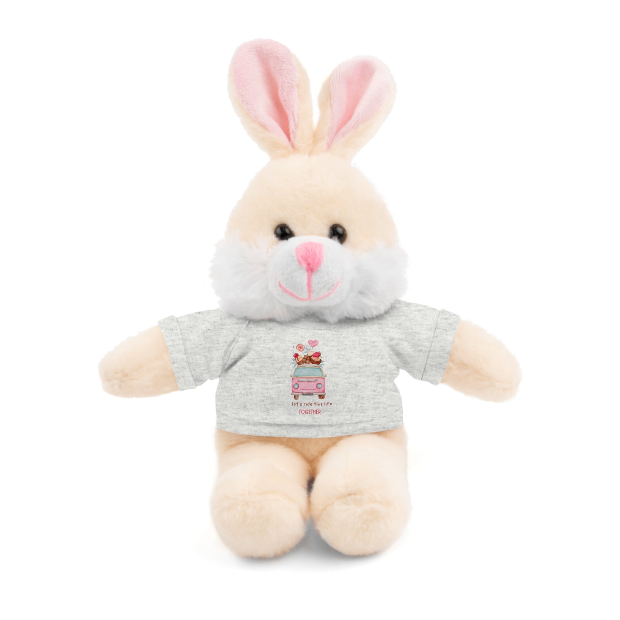 Colorful Bus with Sweet Treats Valentines Day Gifts for Her Him Kids Girlfriend Boyfriend Wife Mom Fiancée, Valentines Gifts for Women, Valentine's Day Teddy Bear, Funny Cute Stuffed Animal Plush Present for Birthday