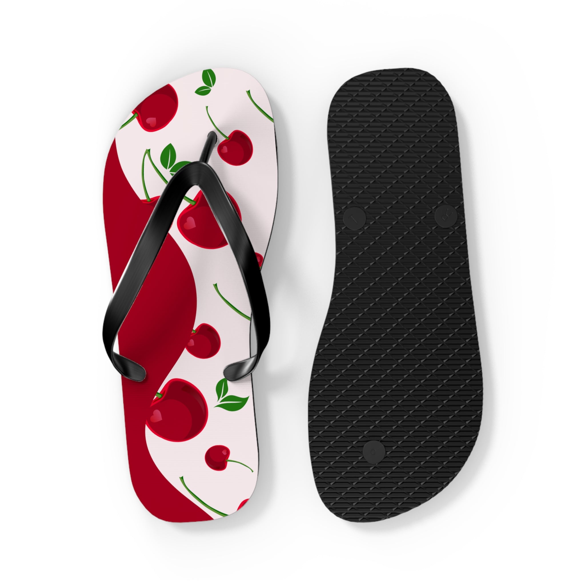 Red Cherries, Flip Flops for Women, Cute Designs, Everyday Use, Indoor Sleepers