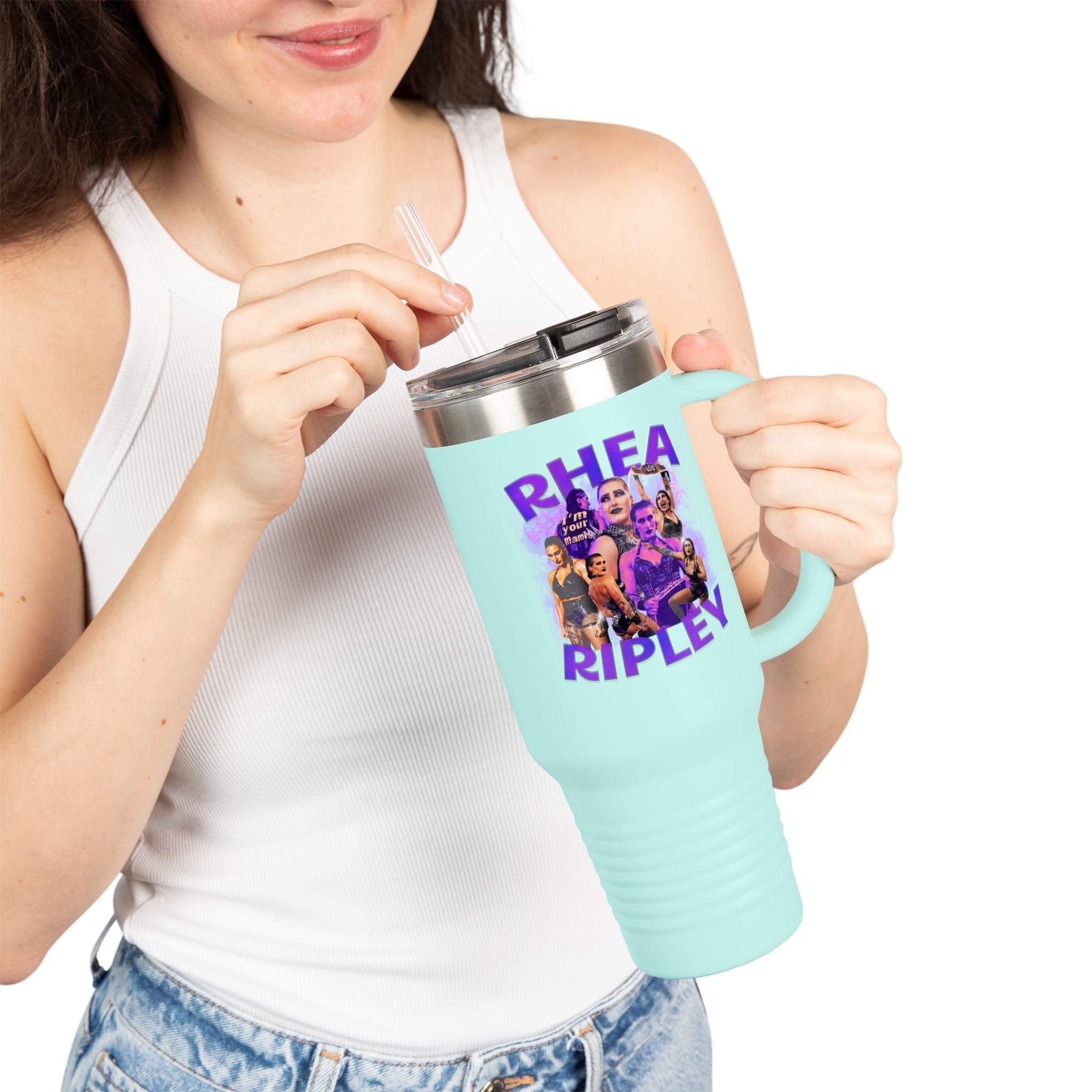 Best of Rhea Ripley Graphic Design,  Insulated Travel Mug, Gift for Her Gift for Him - 40oz, Gift for Her, Gift for Him