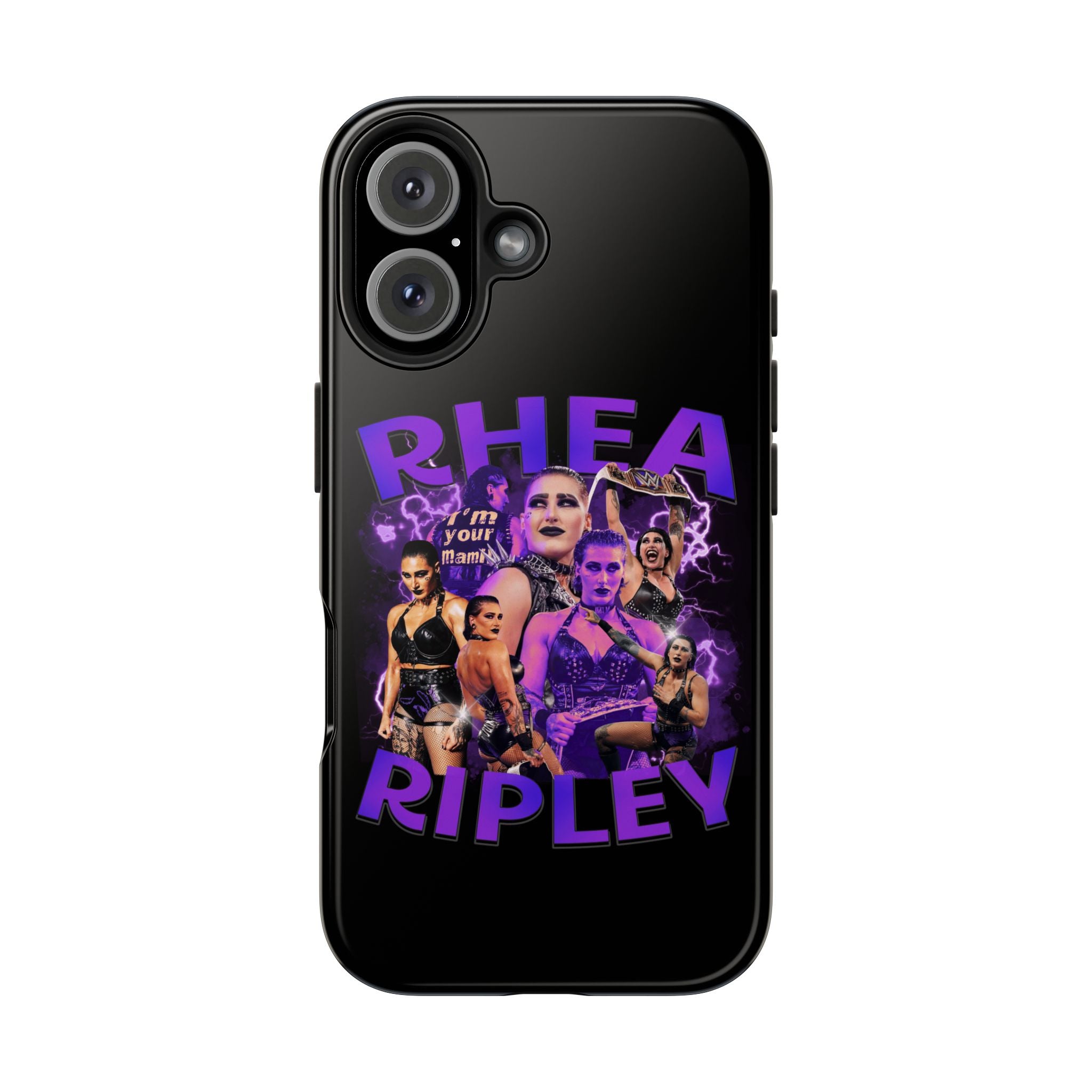 Rhea Ripley Graphic Portrait Design, iPhone and Samsung Case Cool Graphic Sports Fan Phone Case