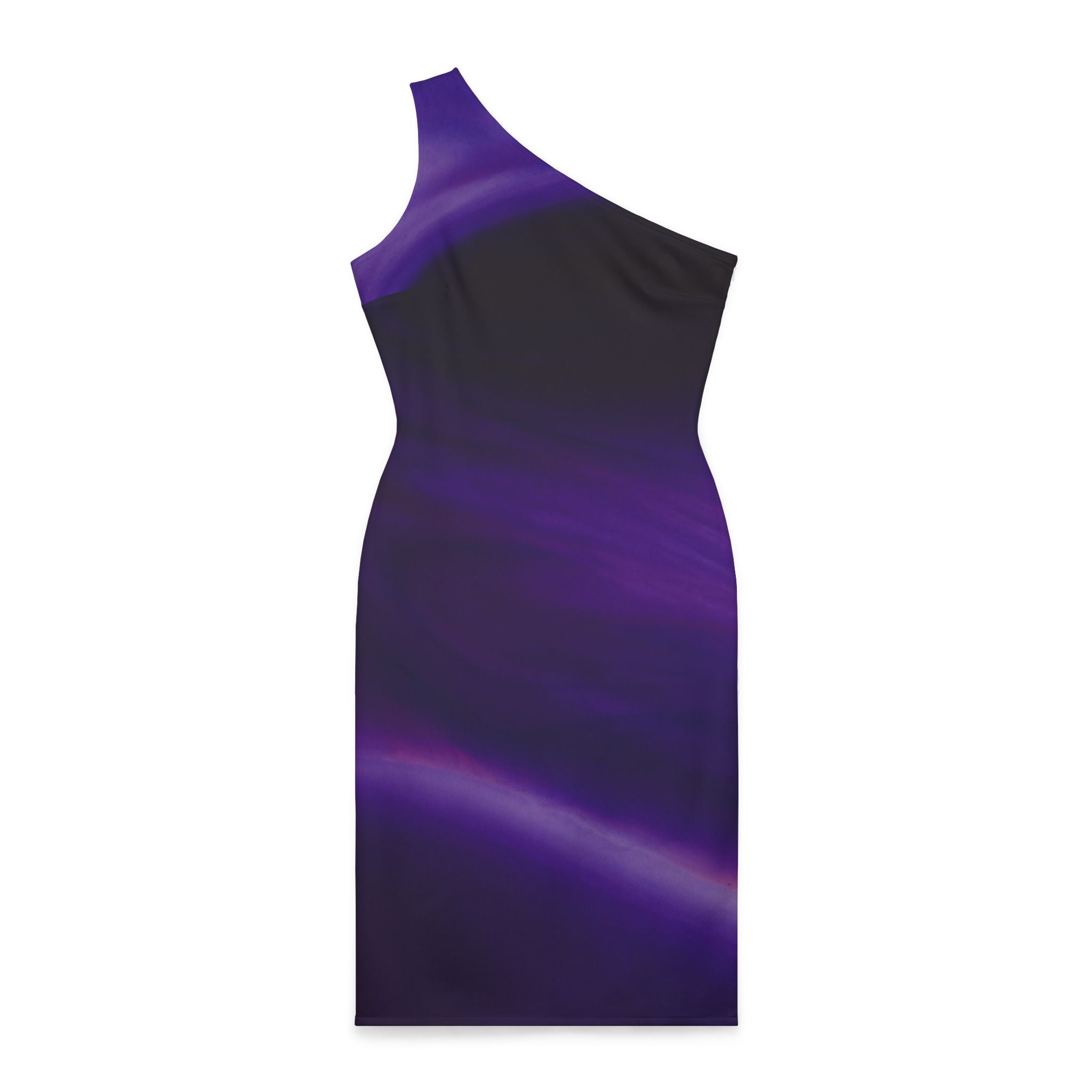 Purple Sexy Elegant One Shoulder Dress, Bodycon Party Cocktail Dress, Valentines, Birthday Outfit, Sleeveless Fitted Dresses