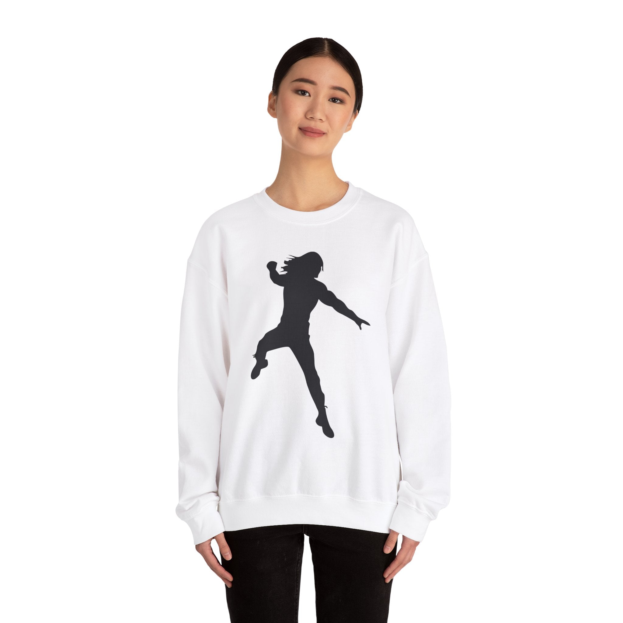 Roman Reigns Black Design, Wrestling Fan Unisex Sweatshirt - Gift for Him or Her, Casual Outwear, Graphic Design, Heavy Blend Crewneck Sweatshirt