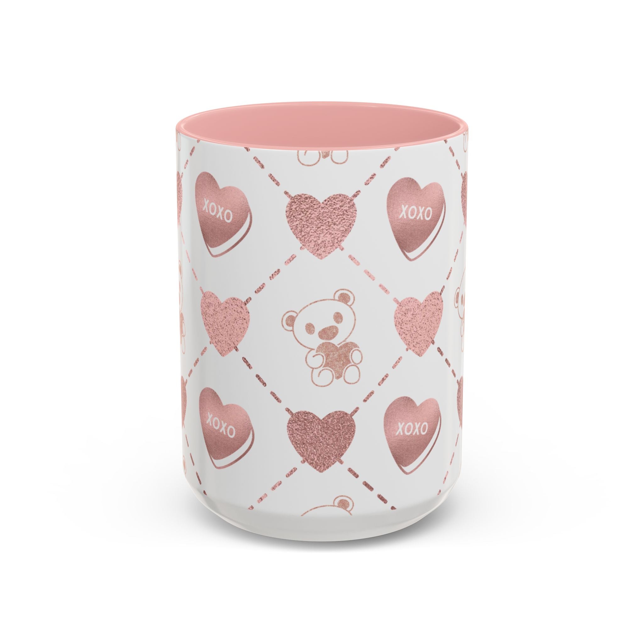 Pink Valentine's Design,  Holiday Drinkware, Valentines, Christmas Birthday Gifts for Couples, Her Boyfriend Girlfriend, Coffee Mug for Valentines Day,