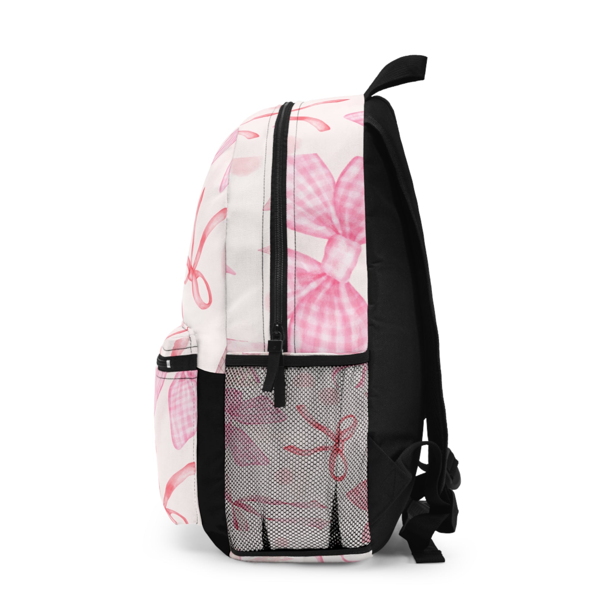 Cream and Pink Backpack - Multiple Organizational Compartments - Great for Work and Travel, Ideal as a backpack for women or men