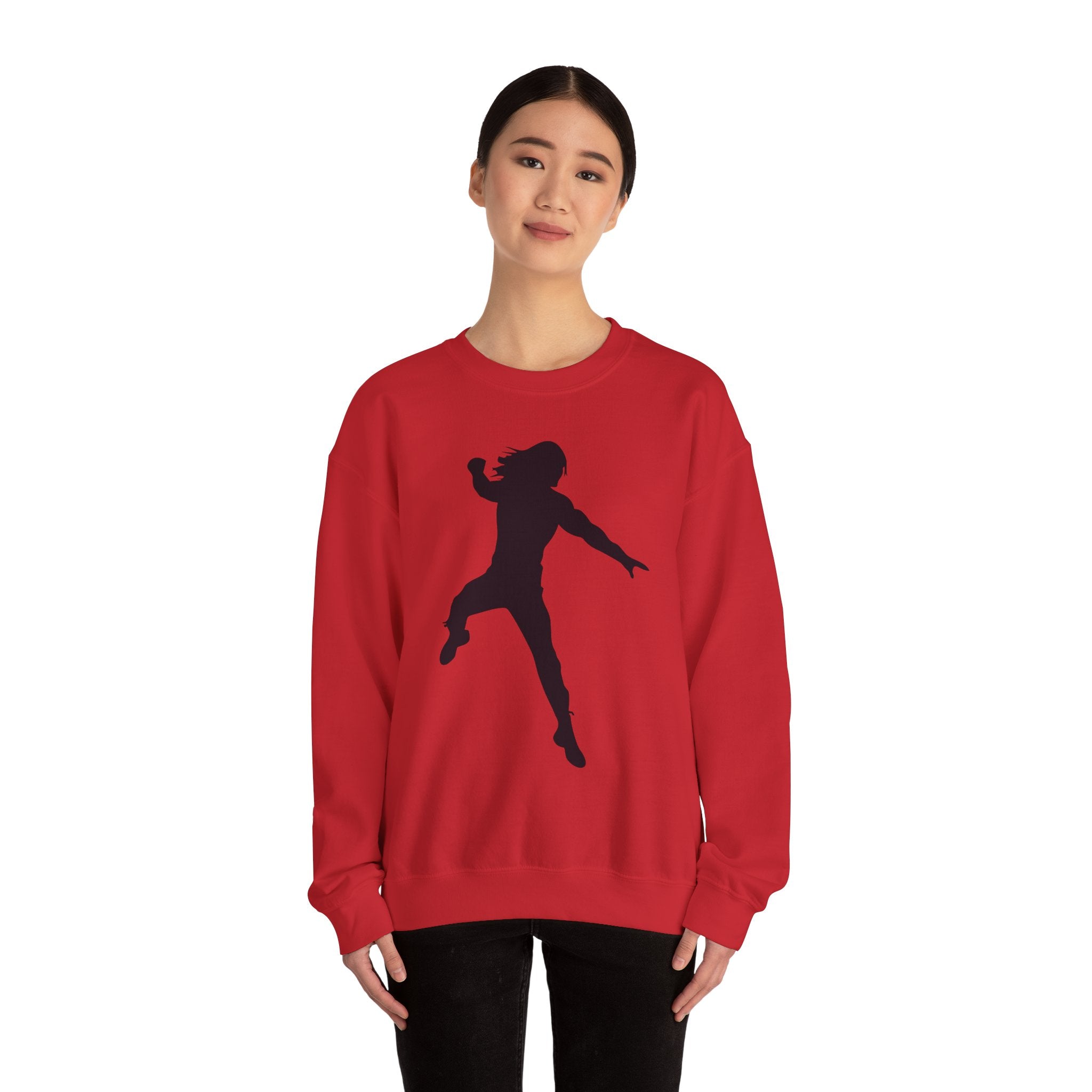 Roman Reigns Black Design, Wrestling Fan Unisex Sweatshirt - Gift for Him or Her, Casual Outwear, Graphic Design, Heavy Blend Crewneck Sweatshirt