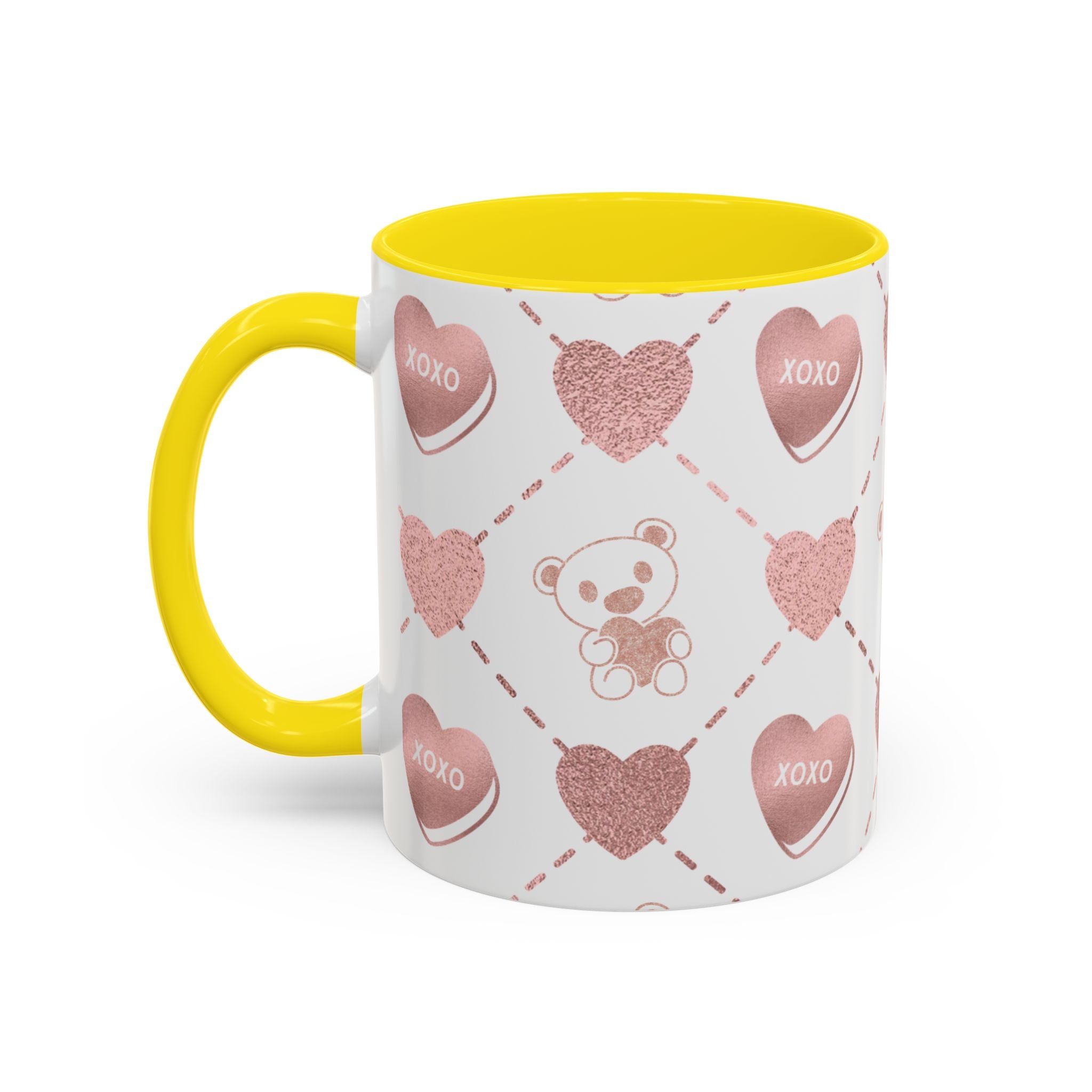 Pink Valentine's Design,  Holiday Drinkware, Valentines, Christmas Birthday Gifts for Couples, Her Boyfriend Girlfriend, Coffee Mug for Valentines Day,