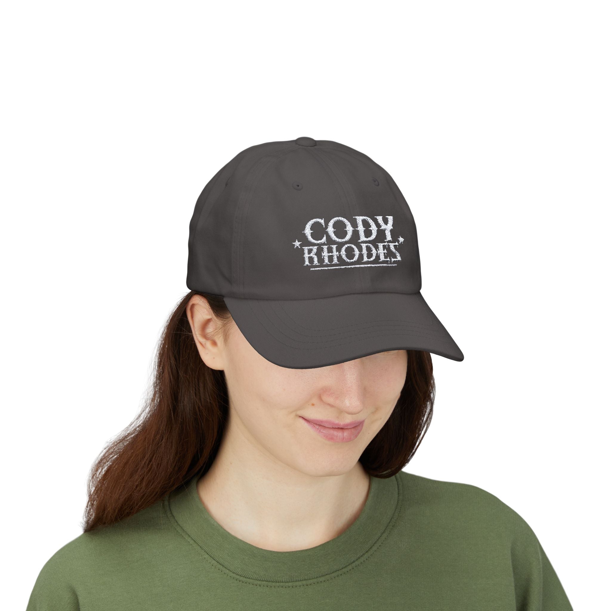 Cody Rhodes Graphic Text White Design, Sports Fan, Wrestling Dad Cap for Her and Him - Unisex Classic