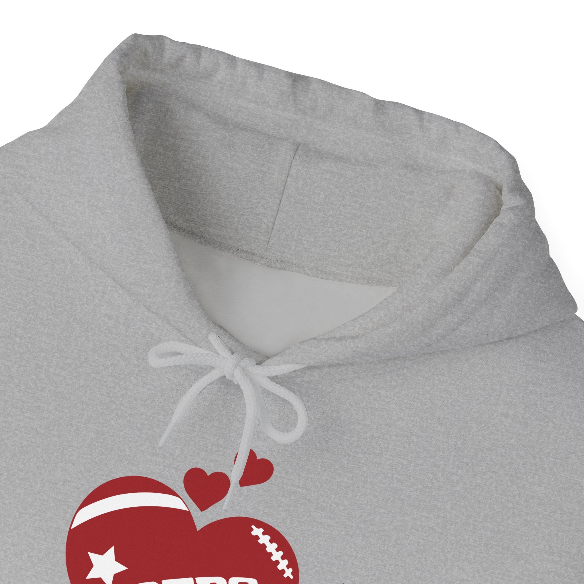 Cute Heart San Francisco Football Hoodies, SF Sports Team Sweatshirt, Football Fan Shirt, Hoodie Gift for Him-Her