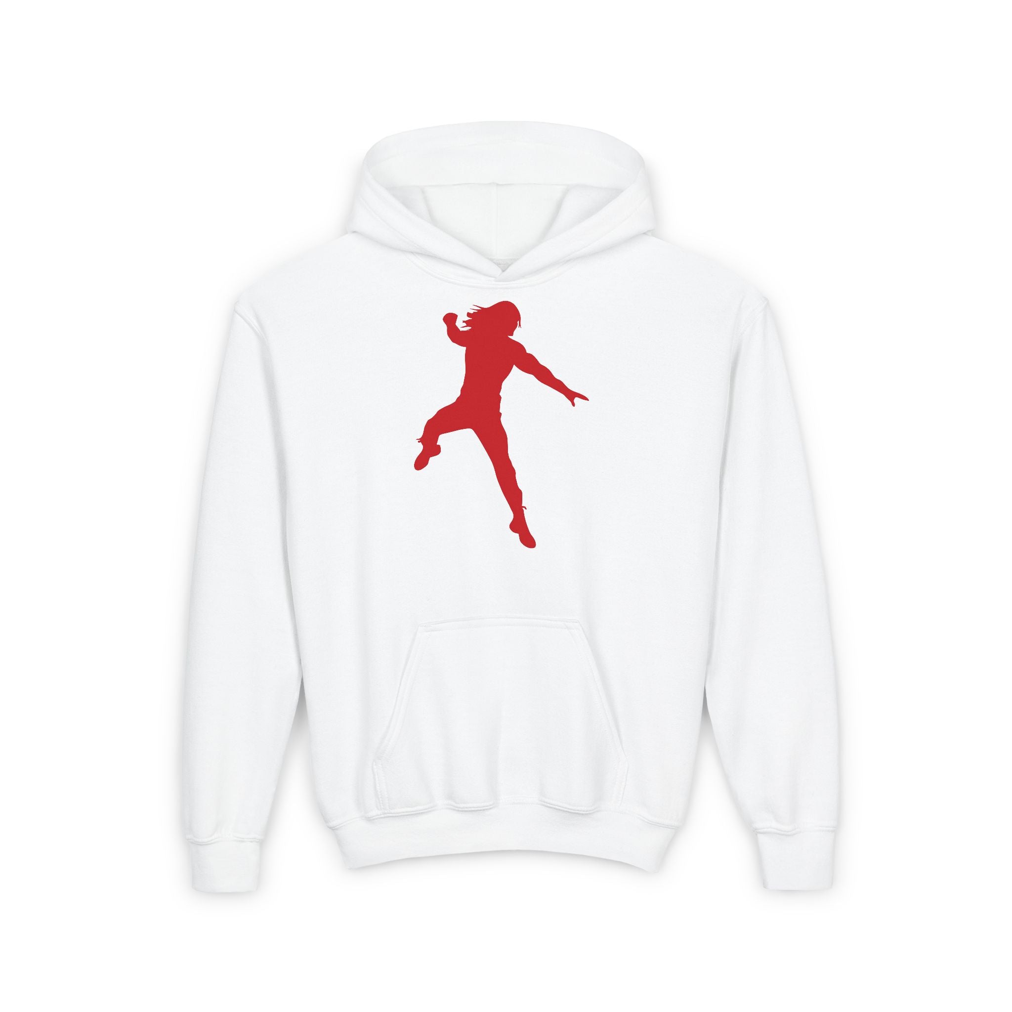 Roman Reigns Jump Red Shirt Design, Sports Fan Kids Hoodies - Youth Heavy Blend Hooded Sweatshirt, Unisex Wrestling Fan Hoodies, Gift for Her-Him, Casual Outwear