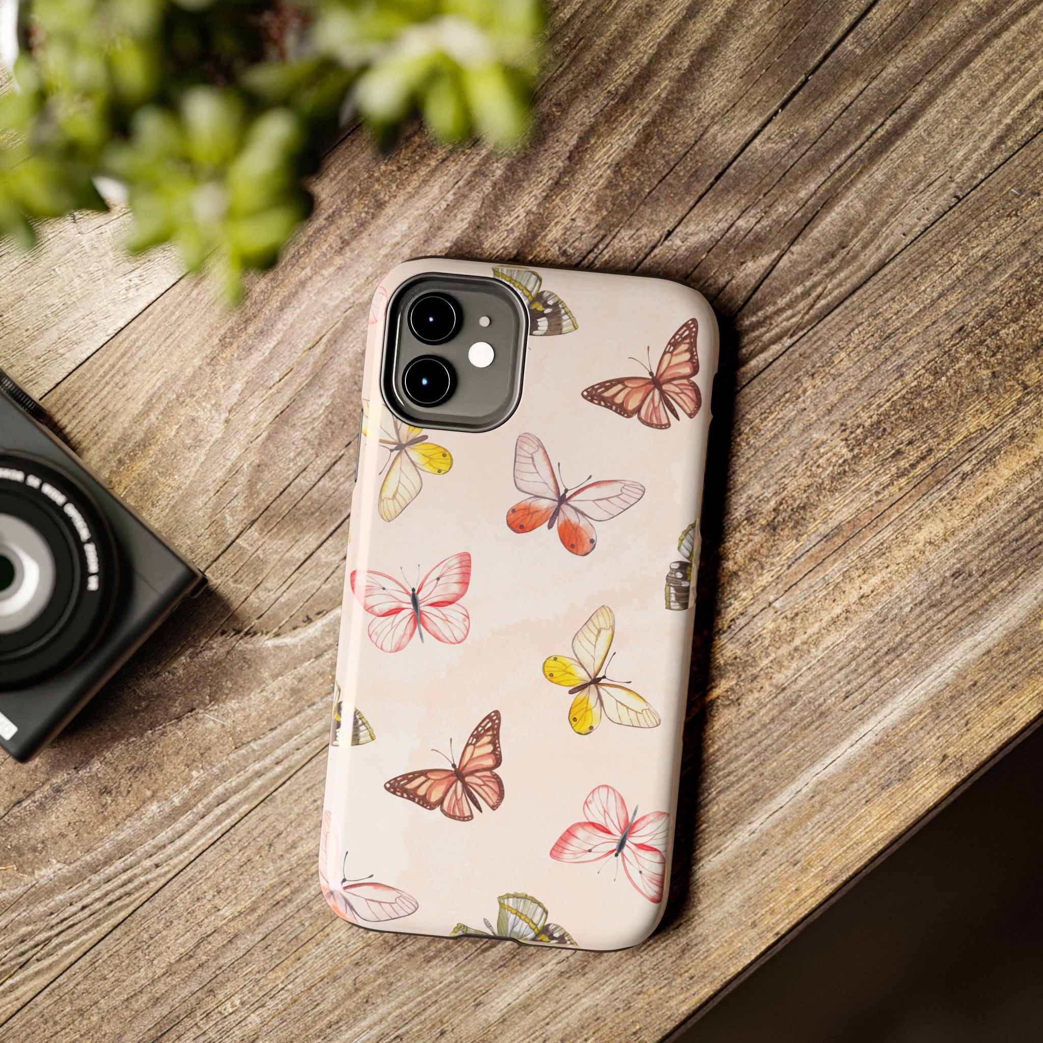 Pink Butterflies, Elegant Phone Cases, Stylish Phone Covers, Chic Phone Protectors, Fashionable Case for Her, Trendy Smartphone Accessories