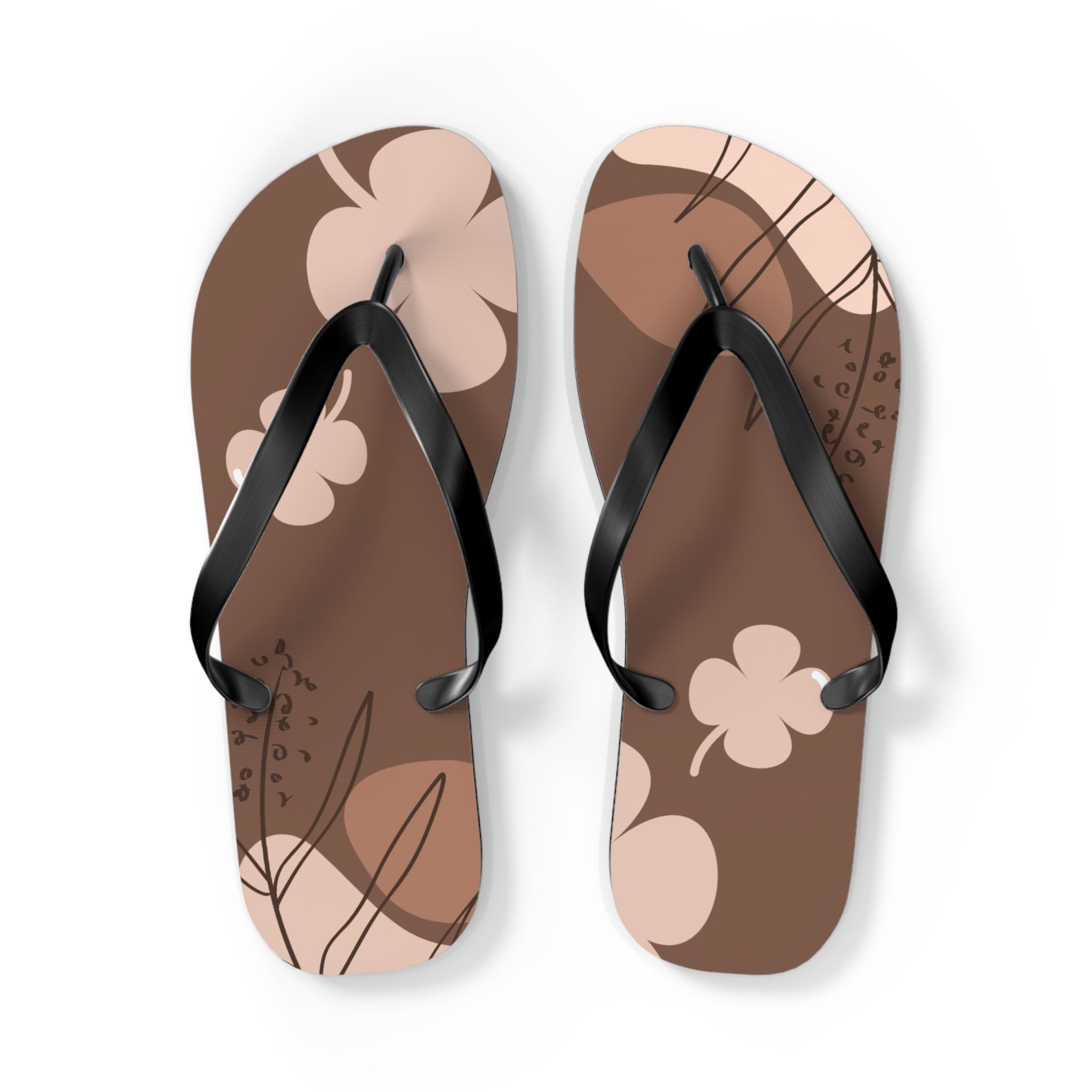 Brown, Flip Flops for Women, Cute Designs, Everyday Use, Indoor Sleepers