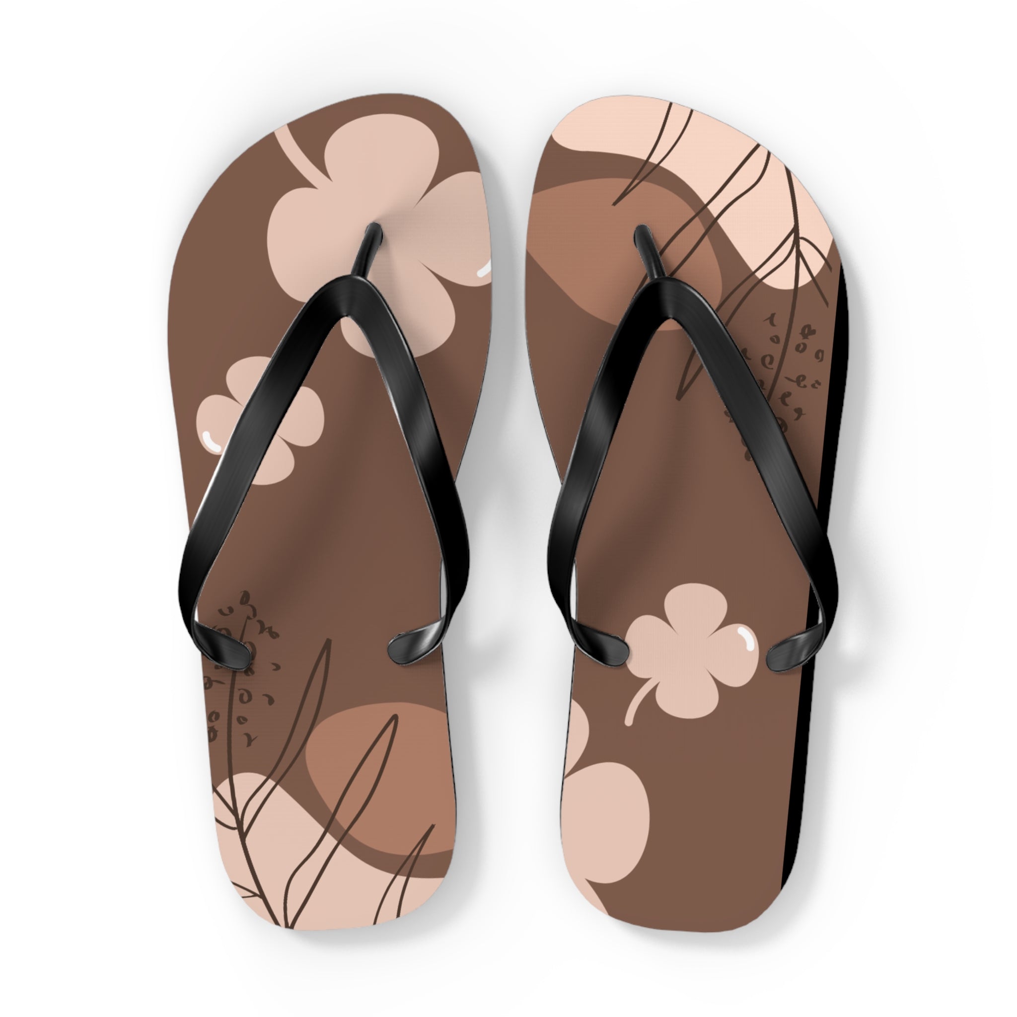 Brown, Flip Flops for Women, Cute Designs, Everyday Use, Indoor Sleepers