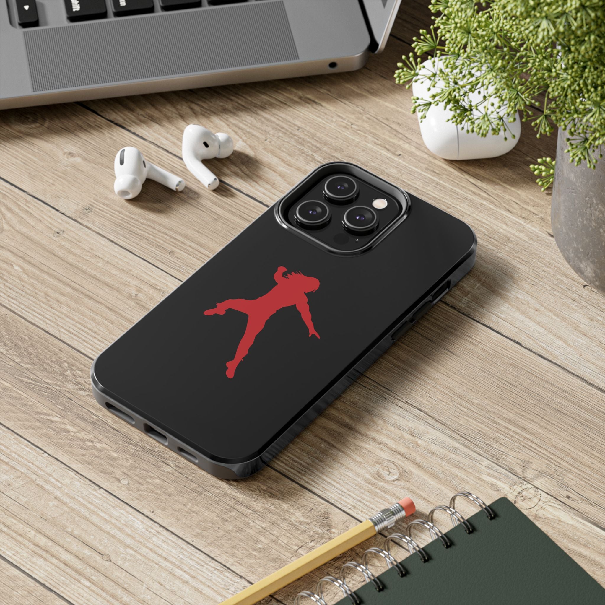 Roman Reigns Jump Red Graphic Design, iPhone and Samsung Case Cool Graphic Sports Fan Phone Case