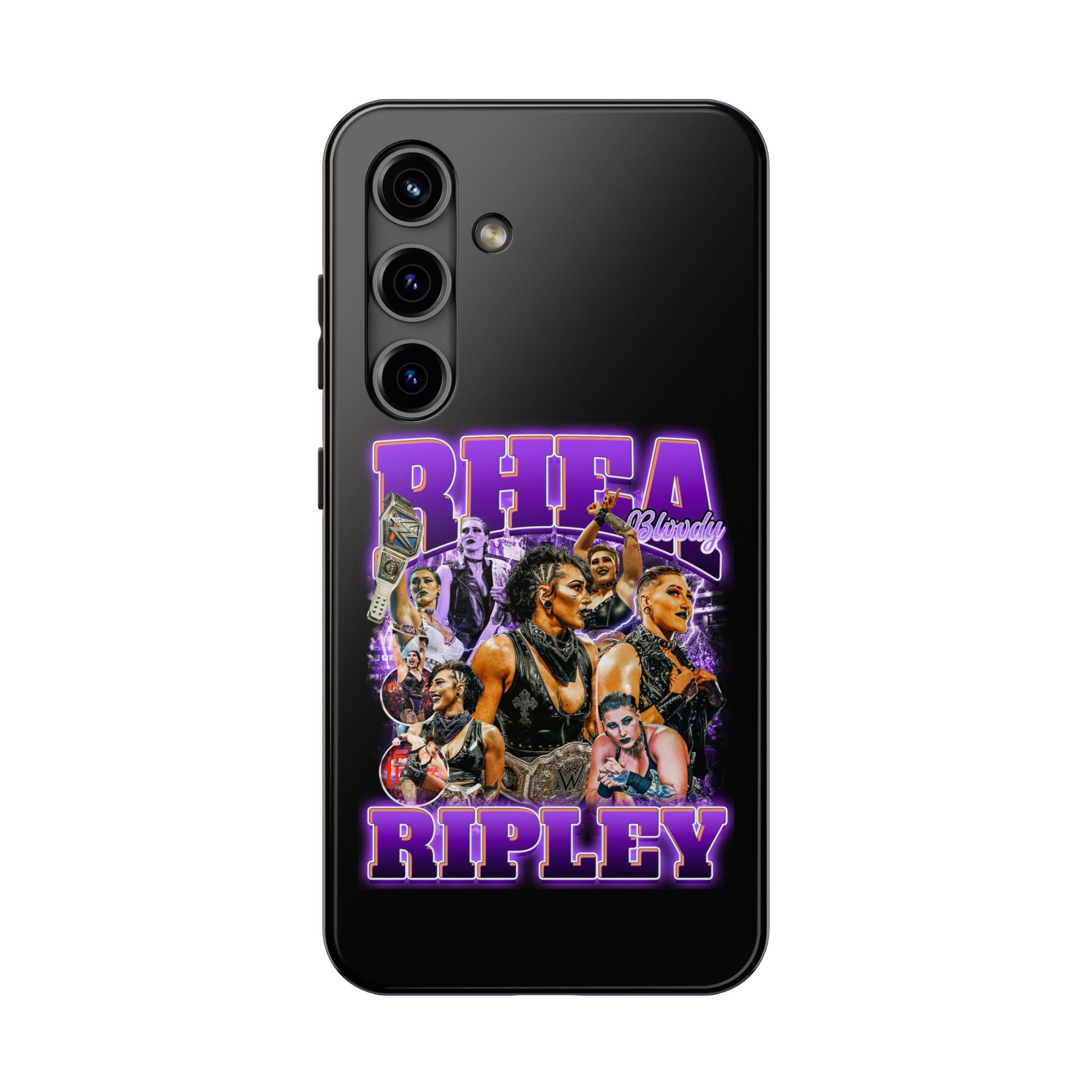 Rhea Ripley Graphic Portrait Design, iPhone and Samsung Case Cool Graphic Sports Fan Phone Case