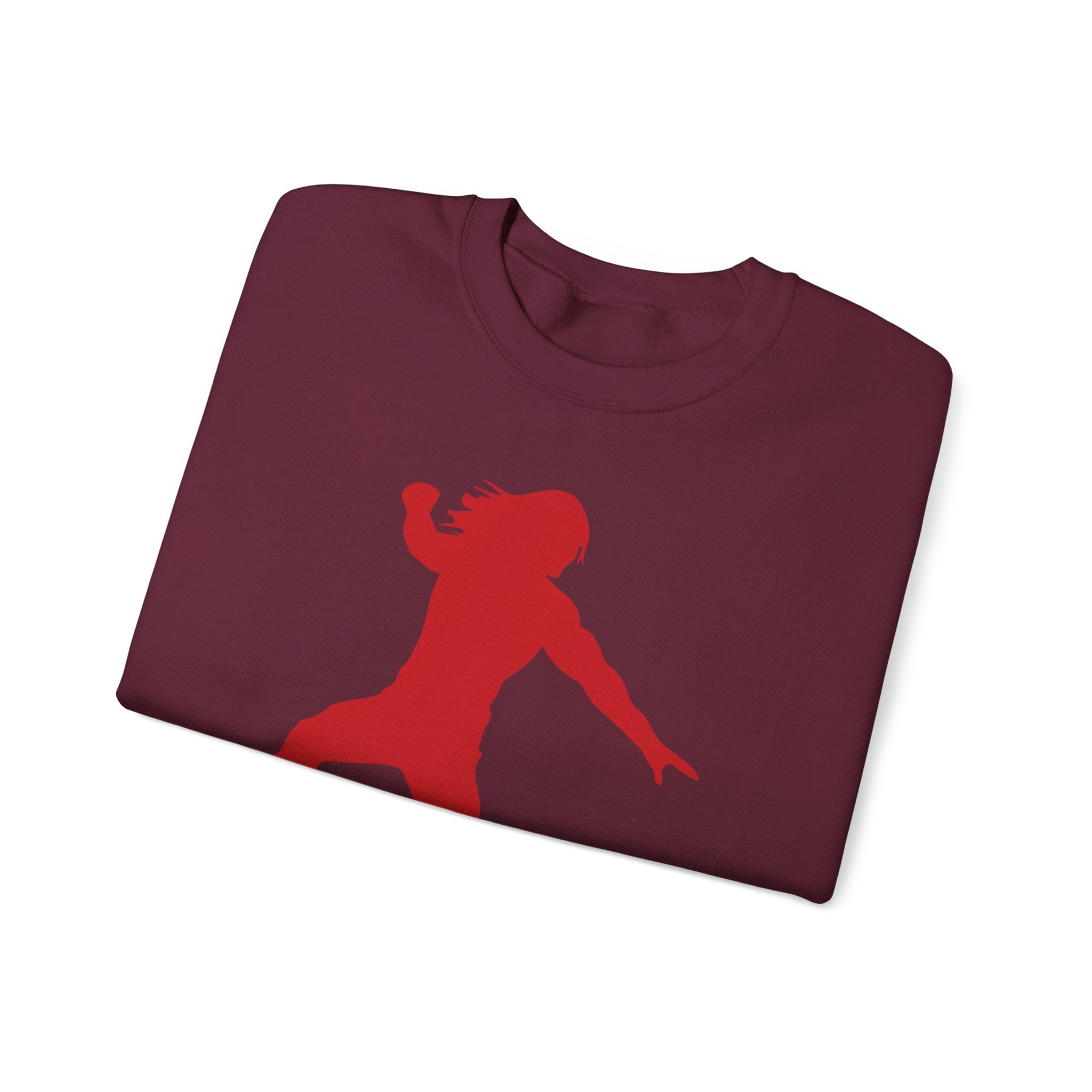 Roman Reigns Red Design, Wrestling Fan Unisex Sweatshirt - Gift for Him or Her, Casual Outwear, Graphic Design, Heavy Blend Crewneck Sweatshirt