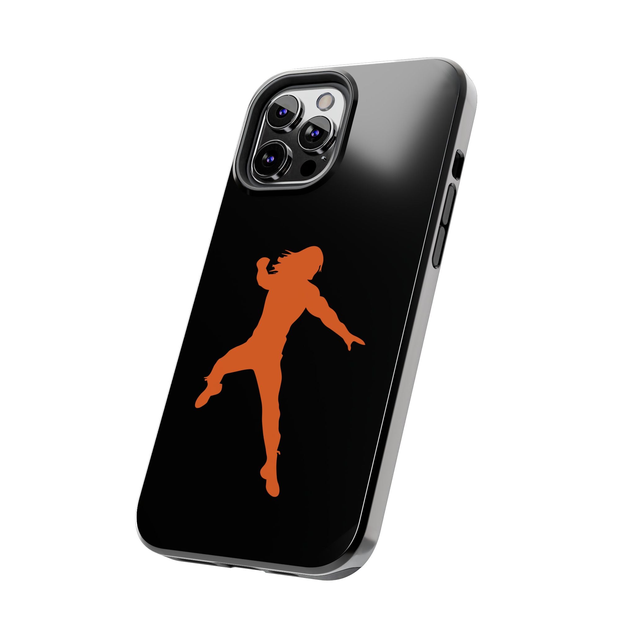 Roman Reigns Jump Orange Graphic Design, iPhone and Samsung Case Cool Graphic Sports Fan Phone Case