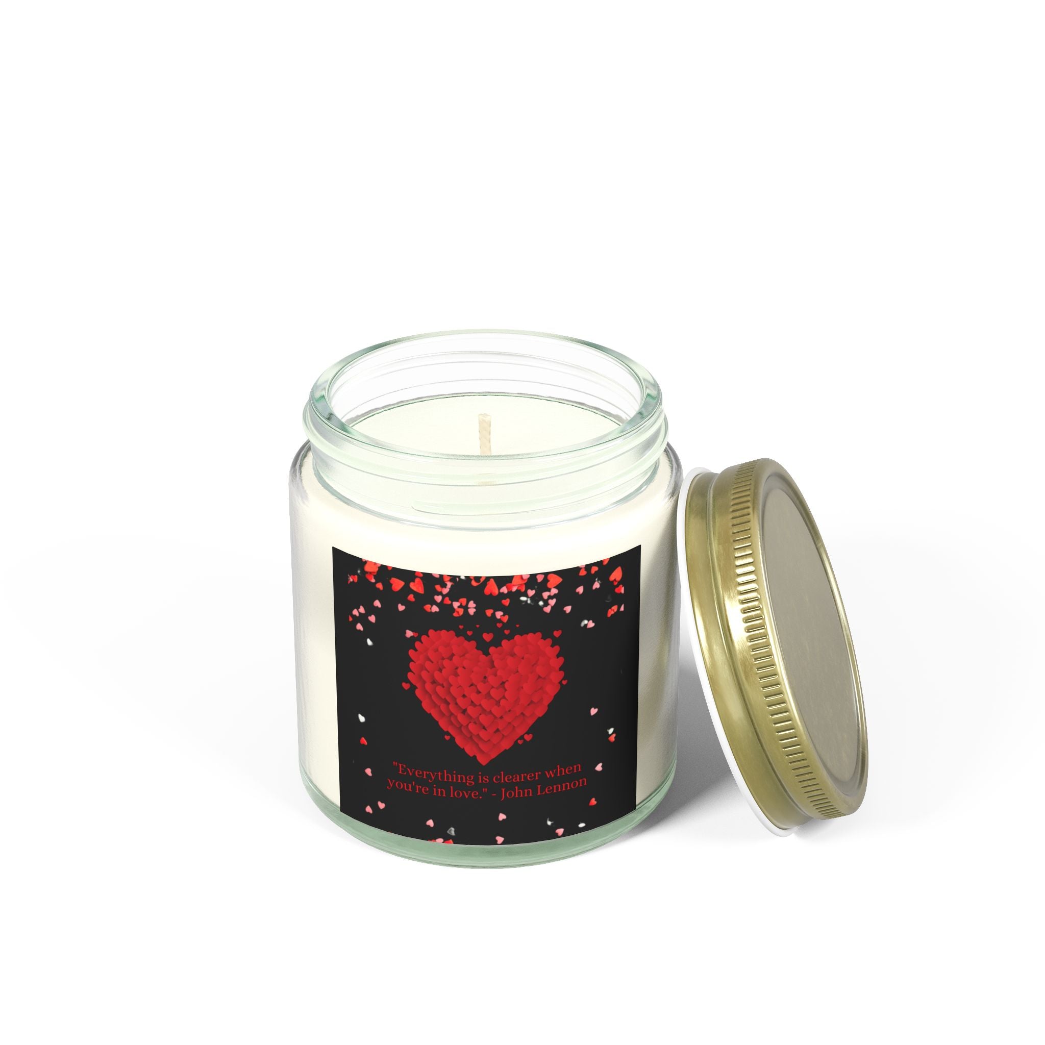 Red Hearts, Valentine's Day Candle, Scented Candles, Luxury Candles Gifts for Women, Stress Relief Luxury Aromatherapy Candles, Romantic Candle Valentines Day Gifts for Her