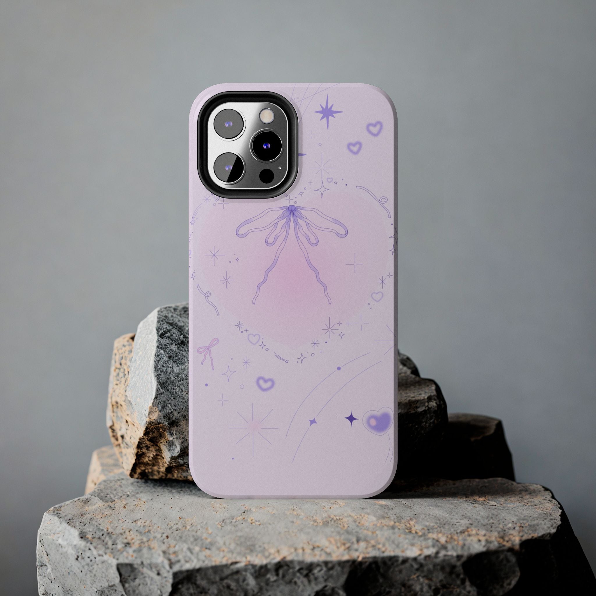 Pink Purple Delicate Fine Line Design, Elegant Phone Cases, Stylish Phone Covers, Chic Phone Protectors, Fashionable Case for Her, Trendy Smartphone Accessories