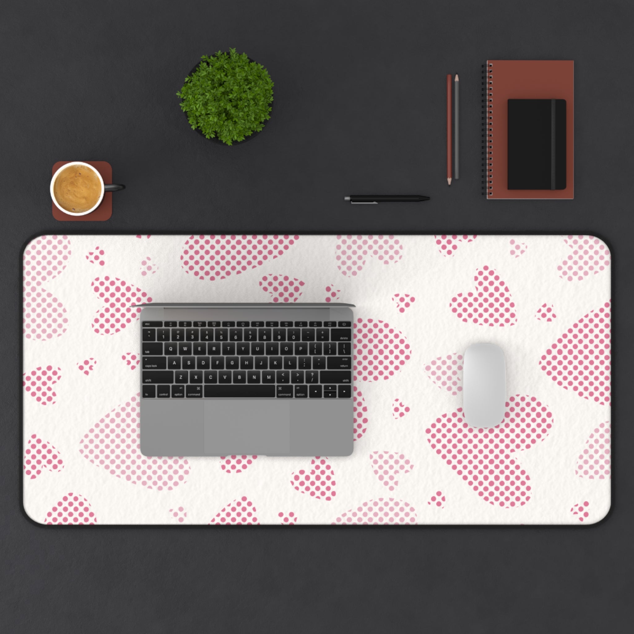 Love Zoom, Valentines Gift, Mouse Pad, Desk Matt for Desktop, Cute Desk Pad Mat, XXL Large Mouse Pad for Desk, Anti-Slip Big Mousepad with Stitched Edges, Keyboard Pad Mouse Mat for Computer