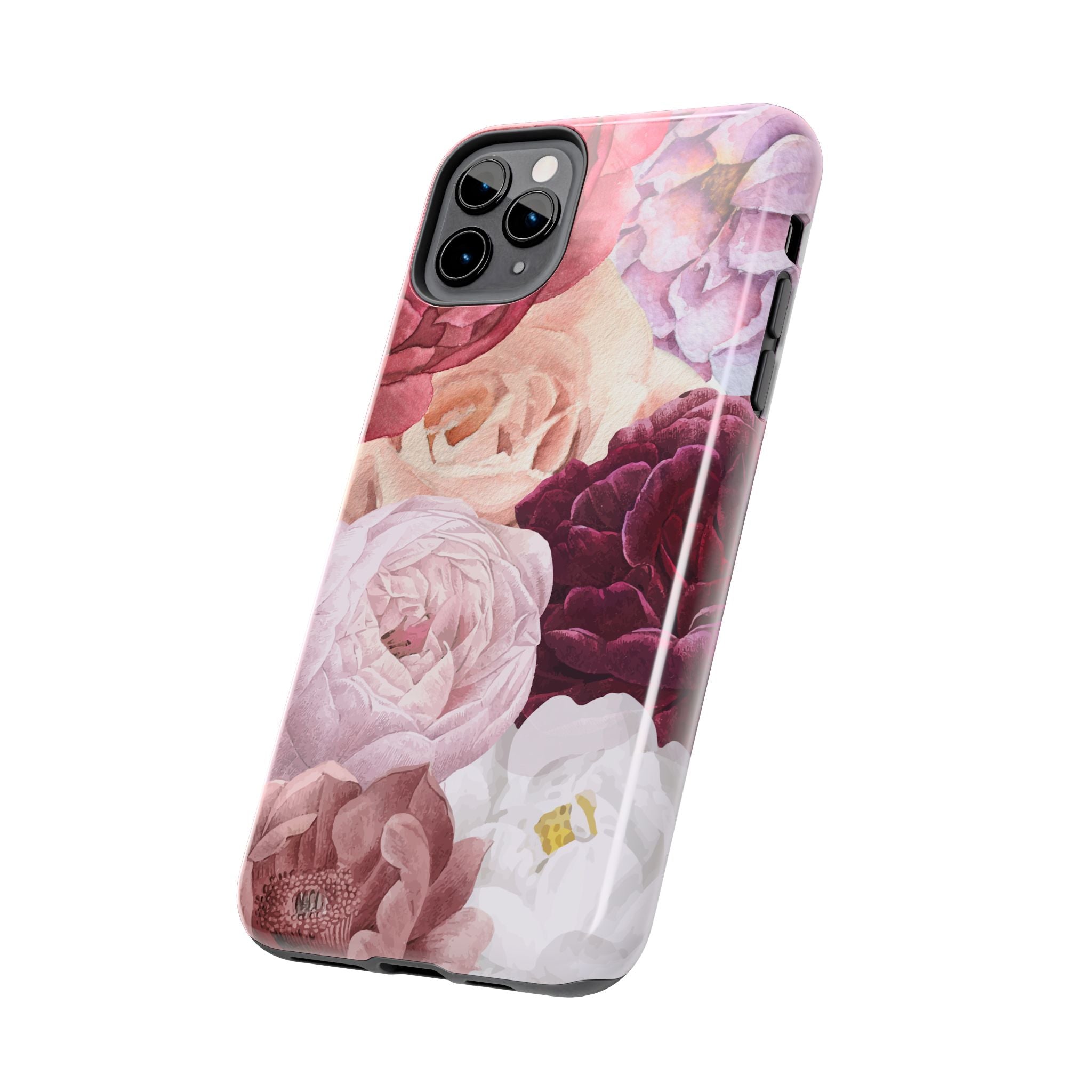 Pink Purple Watercolor Flower, Elegant Phone Cases, Stylish Phone Covers, Chic Phone Protectors, Fashionable Case for Her, Trendy Smartphone Accessories