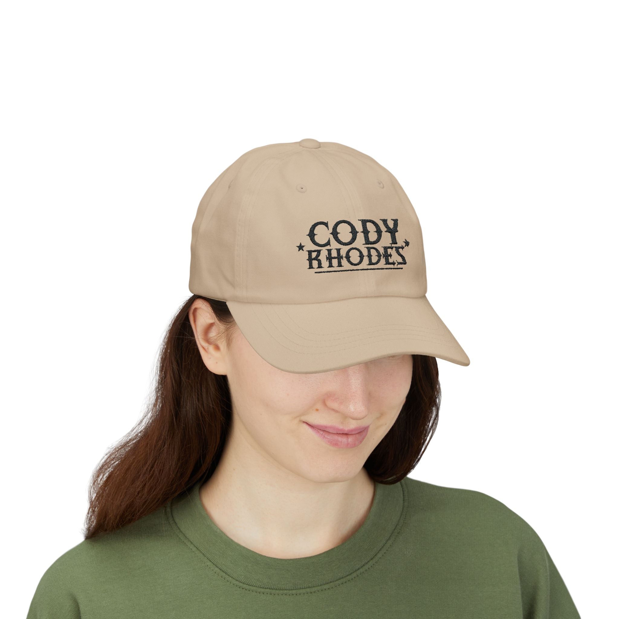 Cody Rhodes Black Text Graphic Design, Sports Fan, Wrestling Dad Cap for Her and Him - Unisex Classic