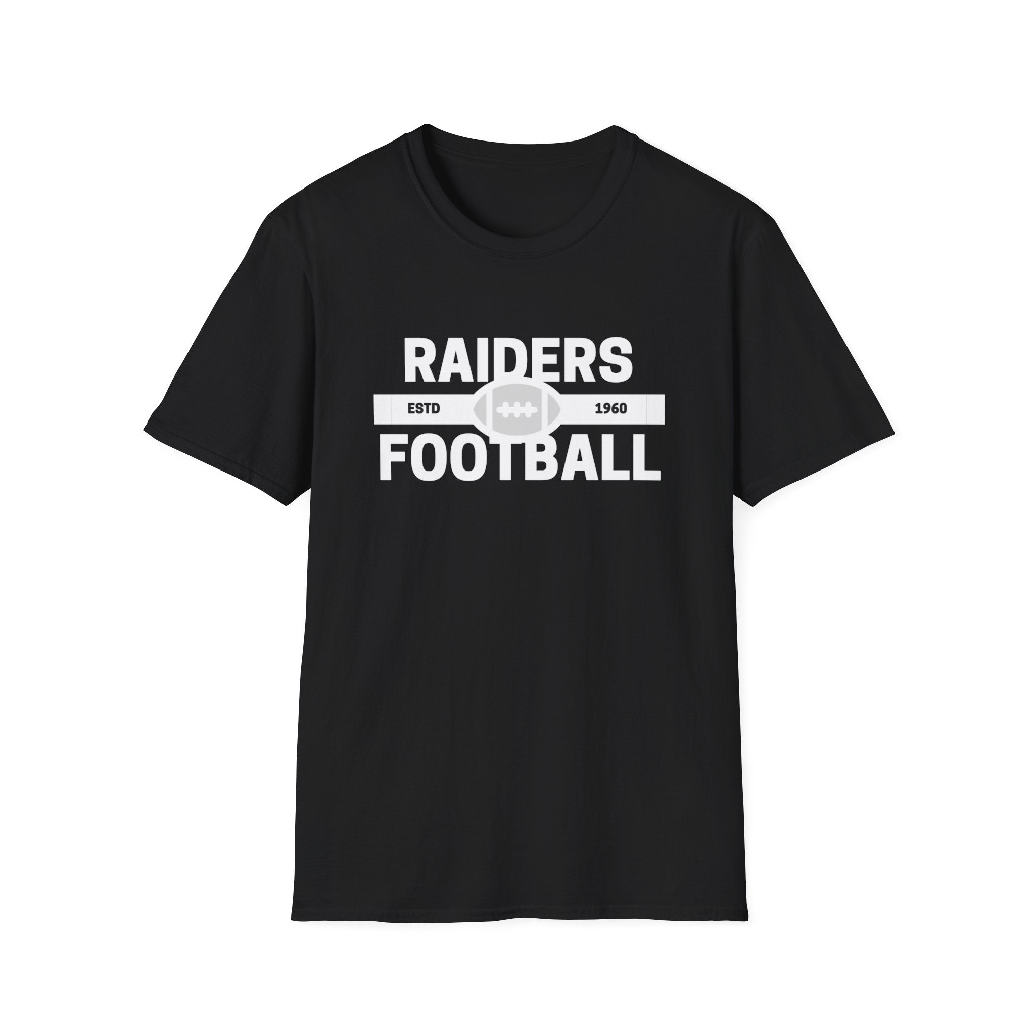 Raiders Football ESTD 1960 Soft Style Football Shirt, Raider Fan Football Shirt, Unisex Sport Style Wear, Gift Football Fan