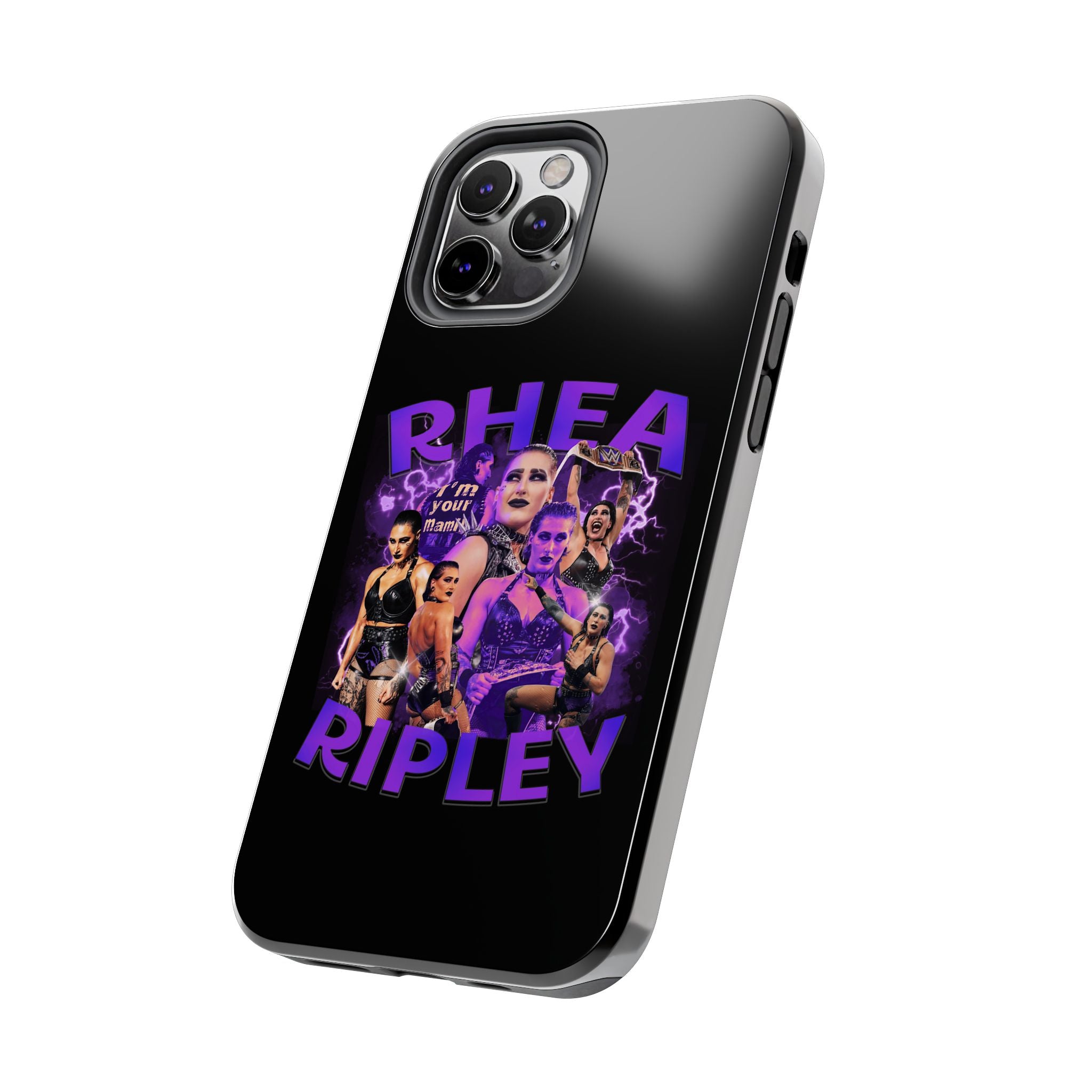 Rhea Ripley Graphic Portrait Design, iPhone and Samsung Case Cool Graphic Sports Fan Phone Case