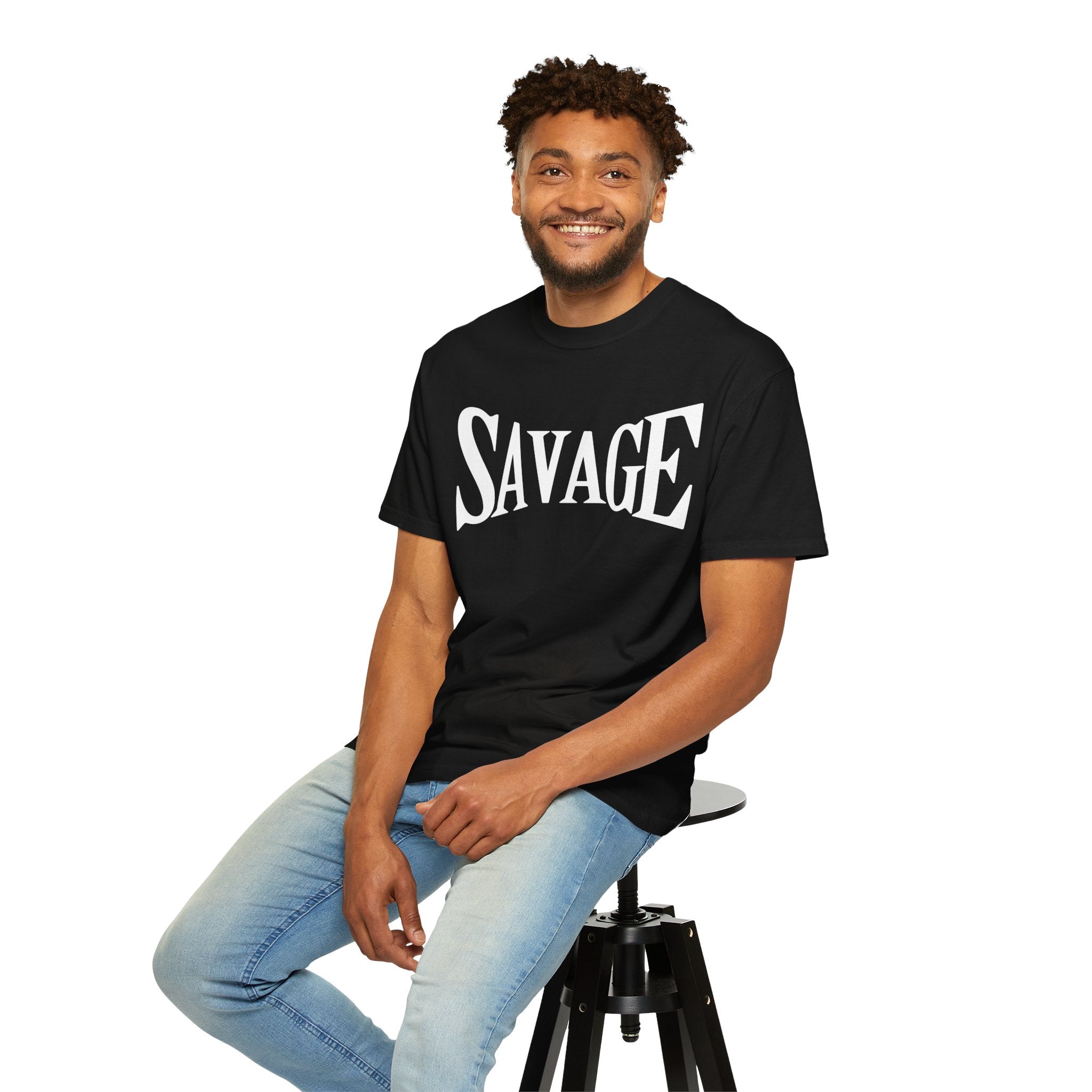 Savage, Graphic Design Unisex T-shirt, Casual Cotton Outwear, Gift for Him- Gift for Her, Stylish Tee, Cool Shirt, Trendy Apparel, Comfortable Top,