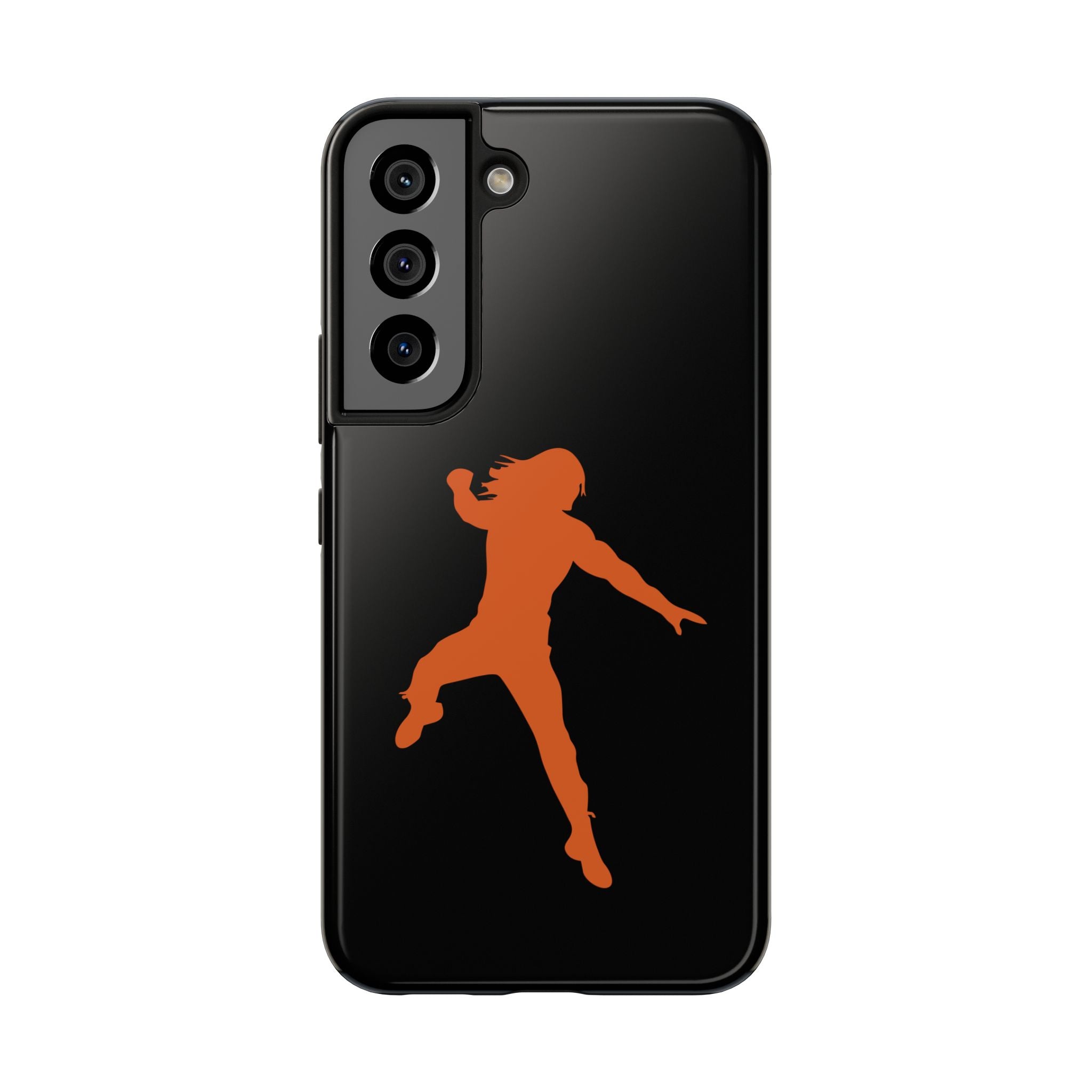 Roman Reigns Jump Orange Graphic Design, iPhone and Samsung Case Cool Graphic Sports Fan Phone Case