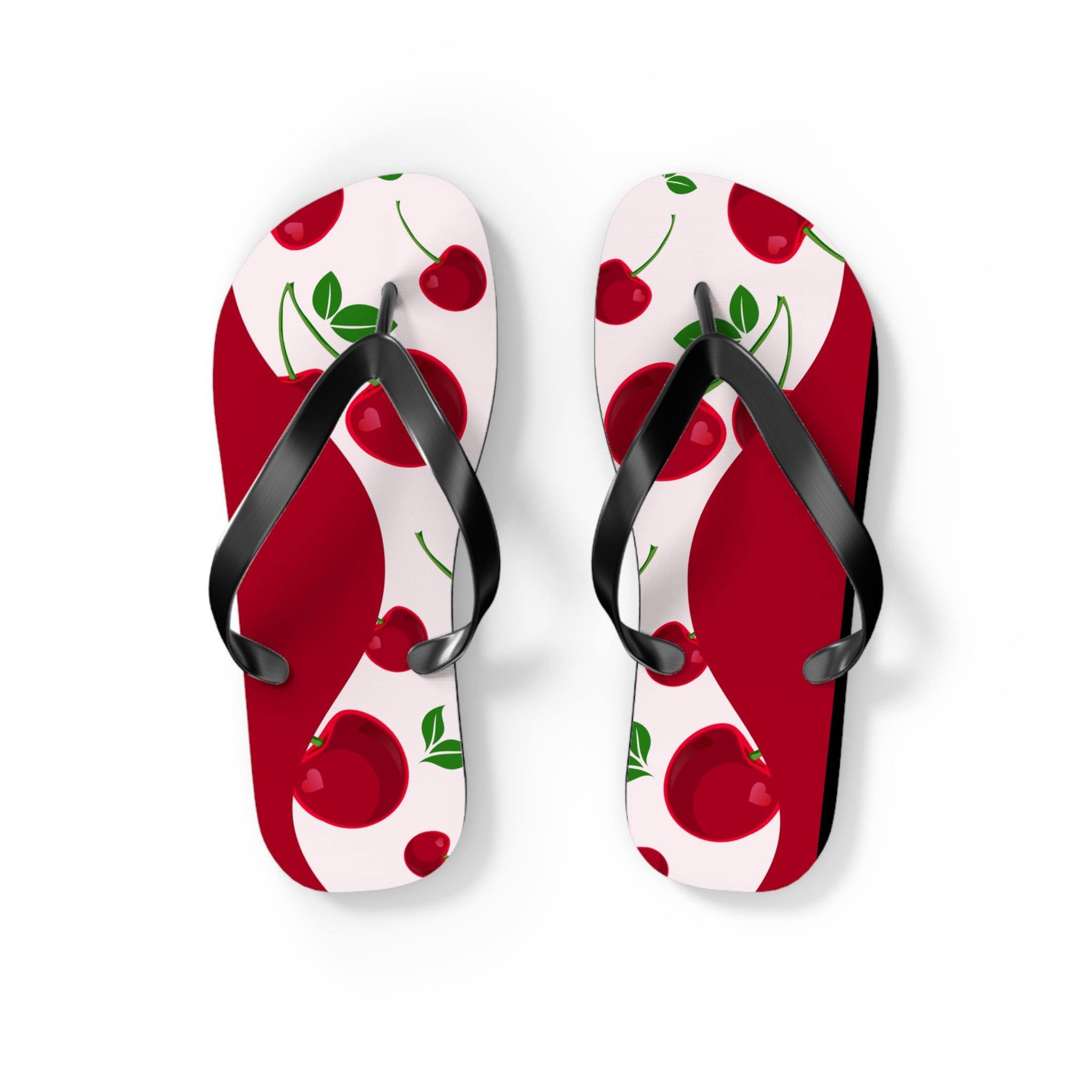 Red Cherries, Flip Flops for Women, Cute Designs, Everyday Use, Indoor Sleepers