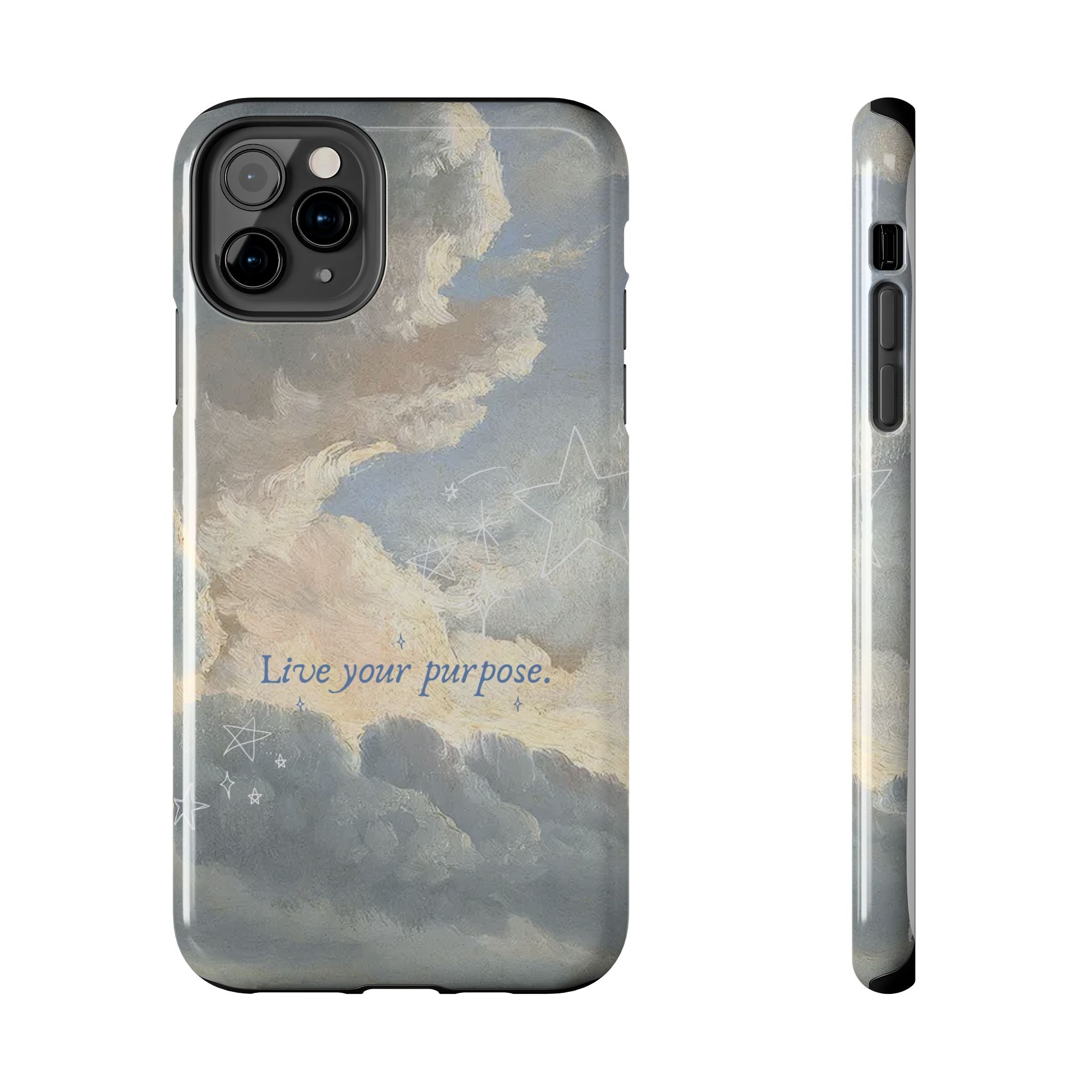 Live Your Purpose, Elegant Phone Cases, Stylish Phone Covers, Chic Phone Protectors, Fashionable Case for Her, Trendy Smartphone Accessories