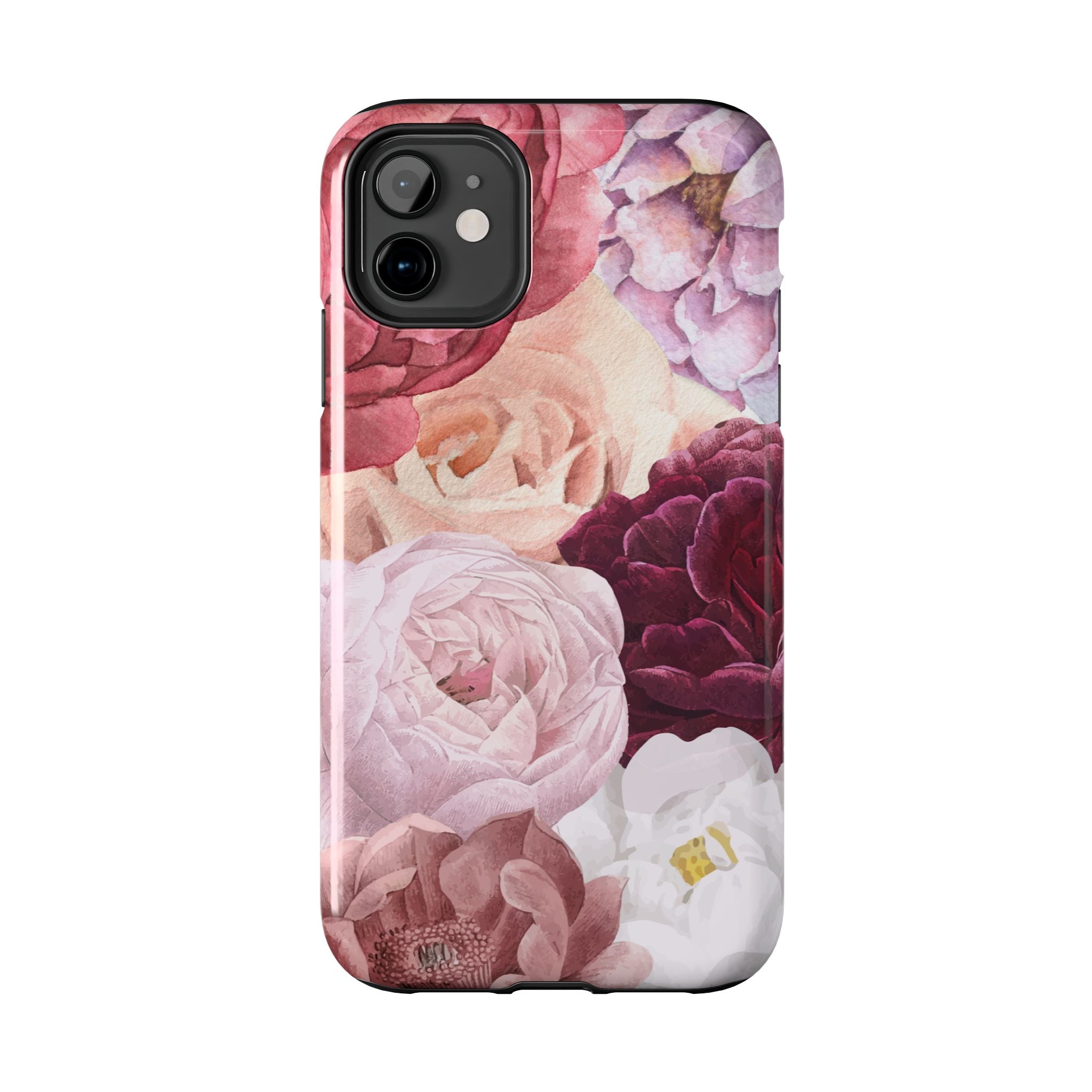 Pink Purple Watercolor Flower, Elegant Phone Cases, Stylish Phone Covers, Chic Phone Protectors, Fashionable Case for Her, Trendy Smartphone Accessories