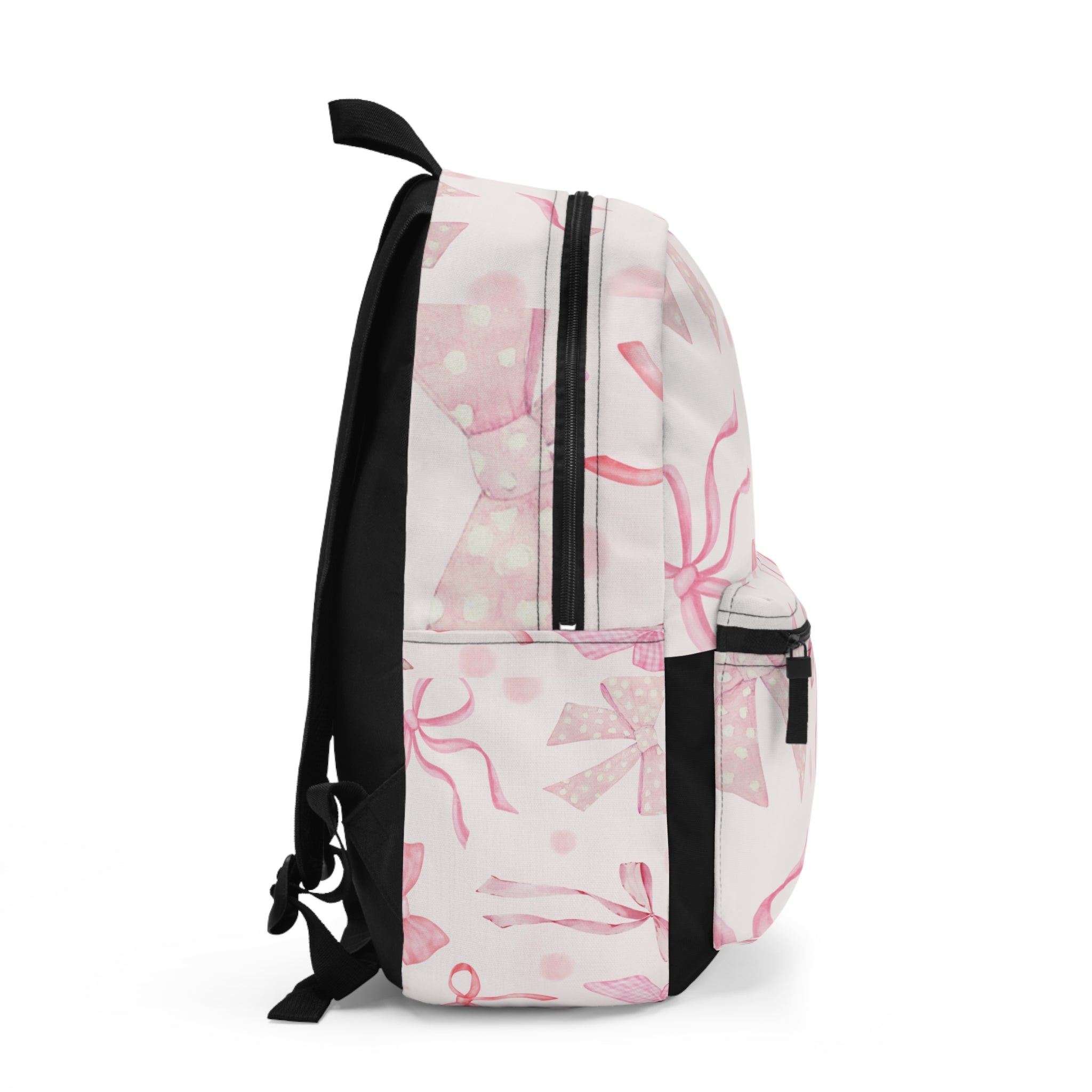 Cream and Pink Backpack - Multiple Organizational Compartments - Great for Work and Travel, Ideal as a backpack for women or men