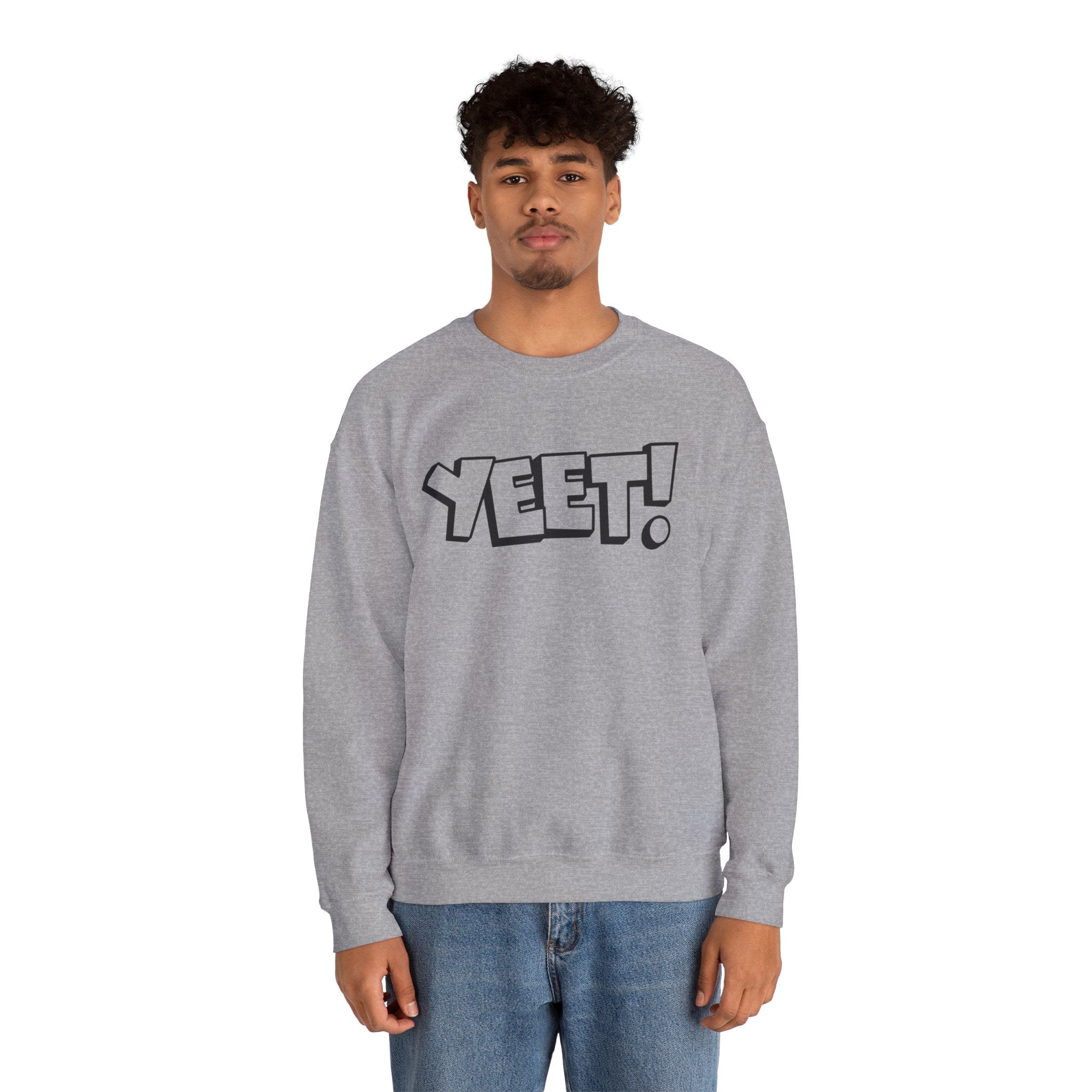 Yeet! Shirt Design, Wrestling Fan Unisex Sweatshirt - Gift for Him or Her, Casual Outwear, Graphic Design, Heavy Blend Crewneck Sweatshirt