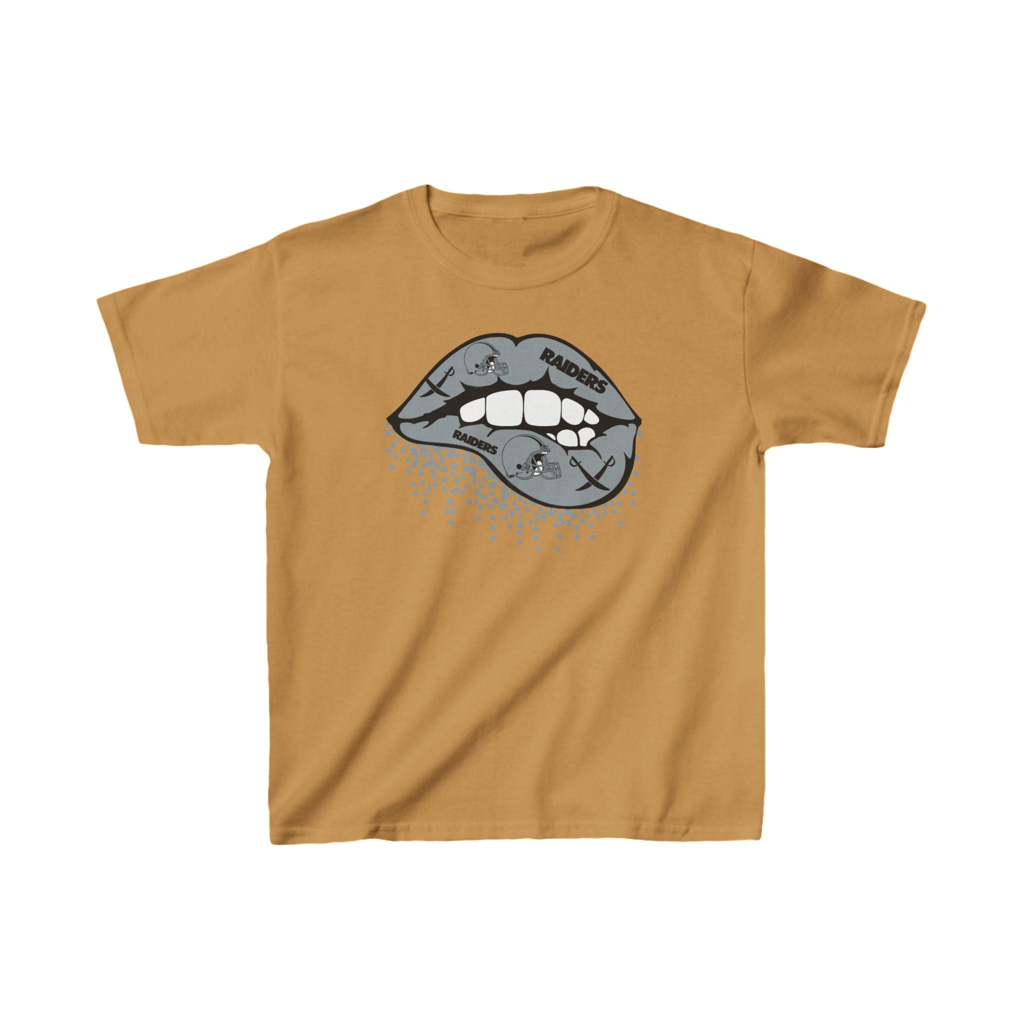 Lip Bite Raiders Shirt for Kids, Gift Fan Sports Shirt, Children Shirt Clothing, Youth Team Game Day Shirt, Unisex Shirt