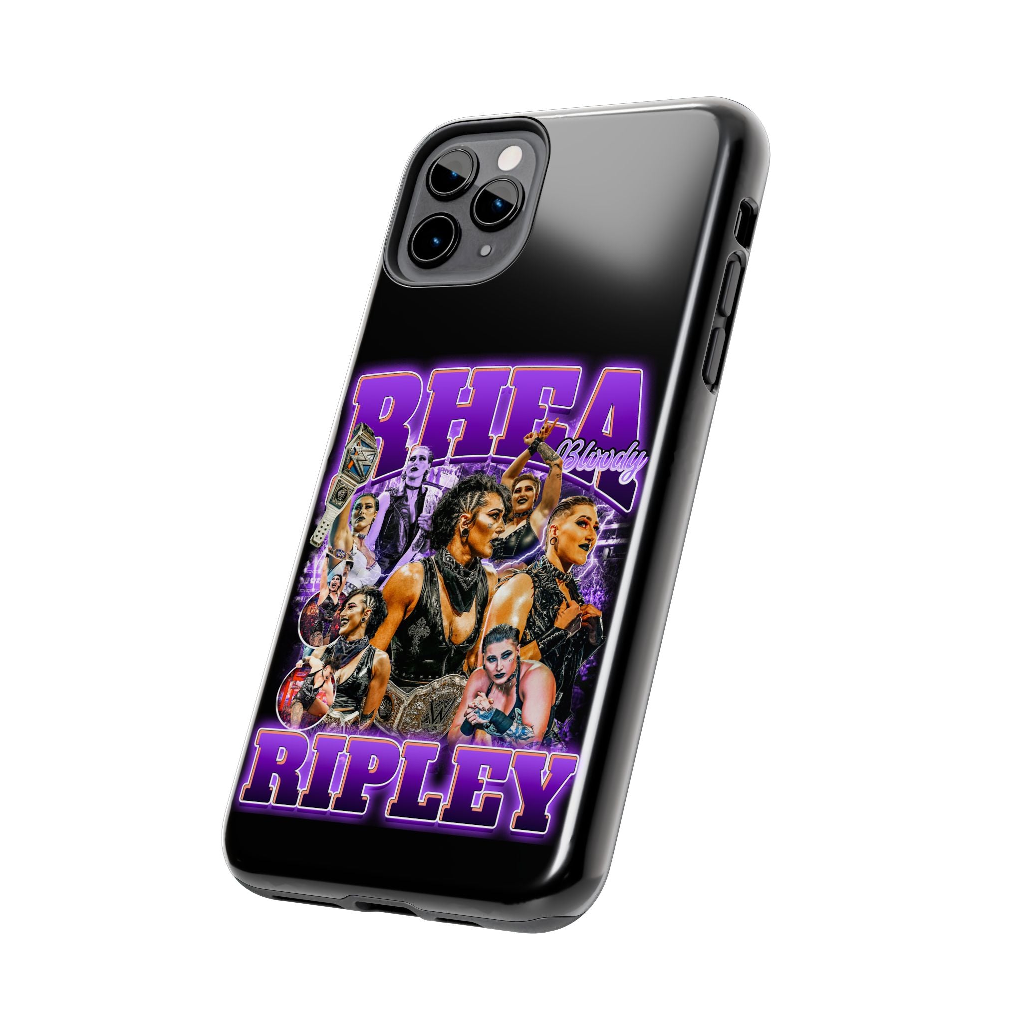 Rhea Ripley Graphic Portrait Design, iPhone and Samsung Case Cool Graphic Sports Fan Phone Case