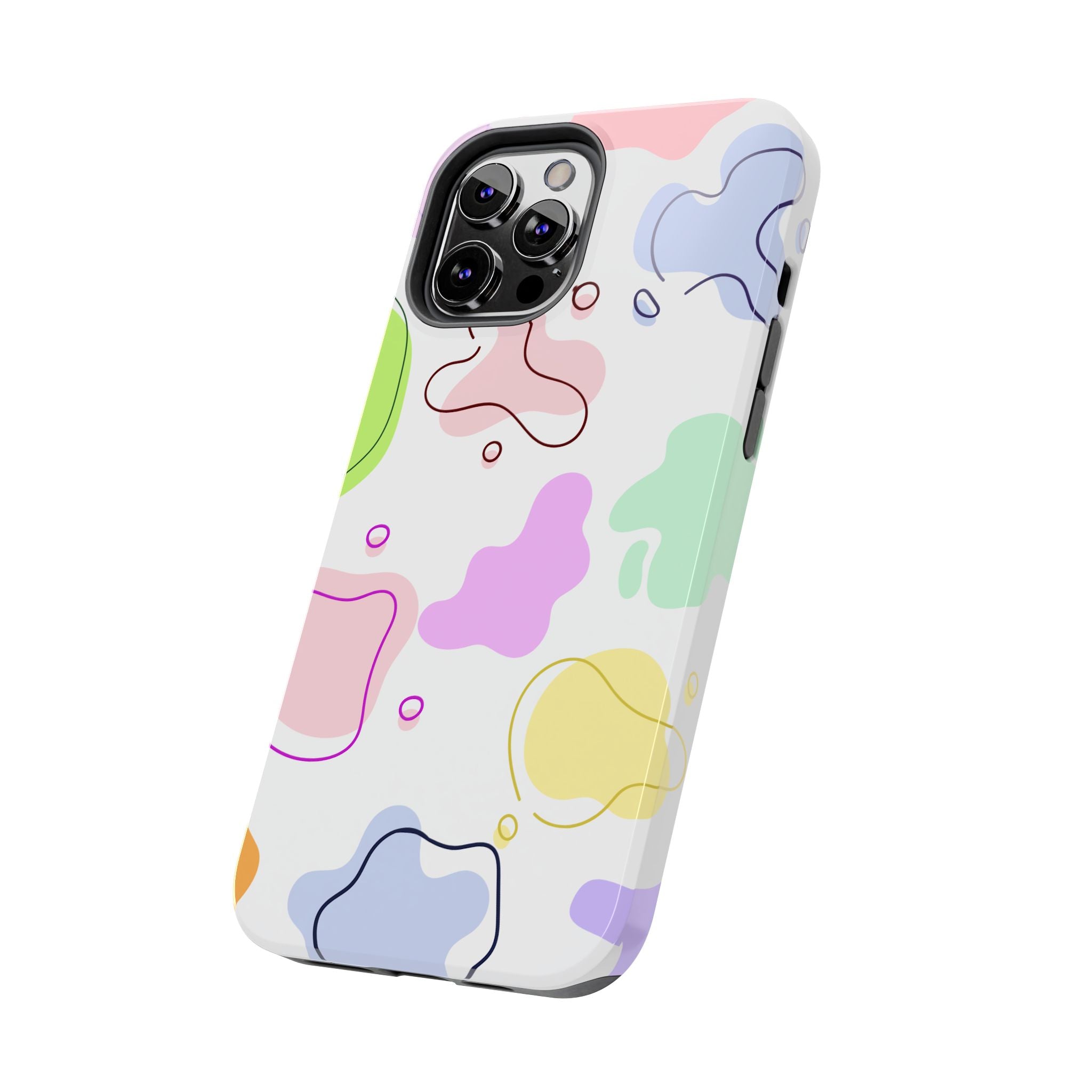 Colorful Pastel Abstract Patern, Elegant Phone Cases, Stylish Phone Covers, Chic Phone Protectors, Fashionable Case for Her, Trendy Smartphone Accessories