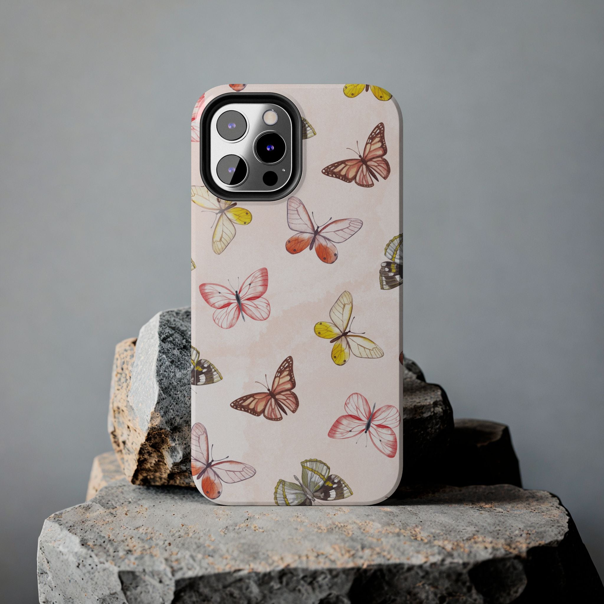 Pink Butterflies, Elegant Phone Cases, Stylish Phone Covers, Chic Phone Protectors, Fashionable Case for Her, Trendy Smartphone Accessories