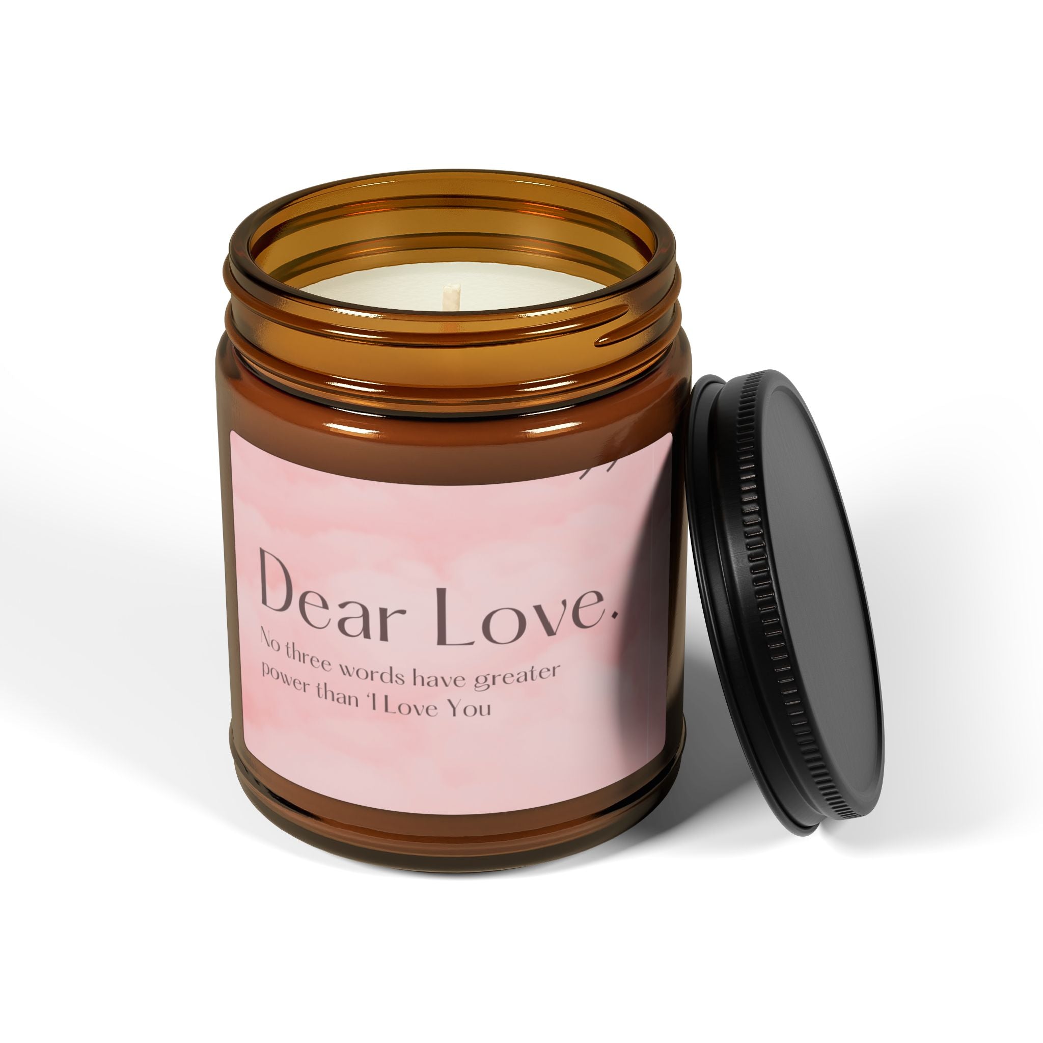 Scented Soy Candle, Dear Love, Candle Gifts, Printed Aromatherapy Candles, Natural Strong Fragrance Long Lasting