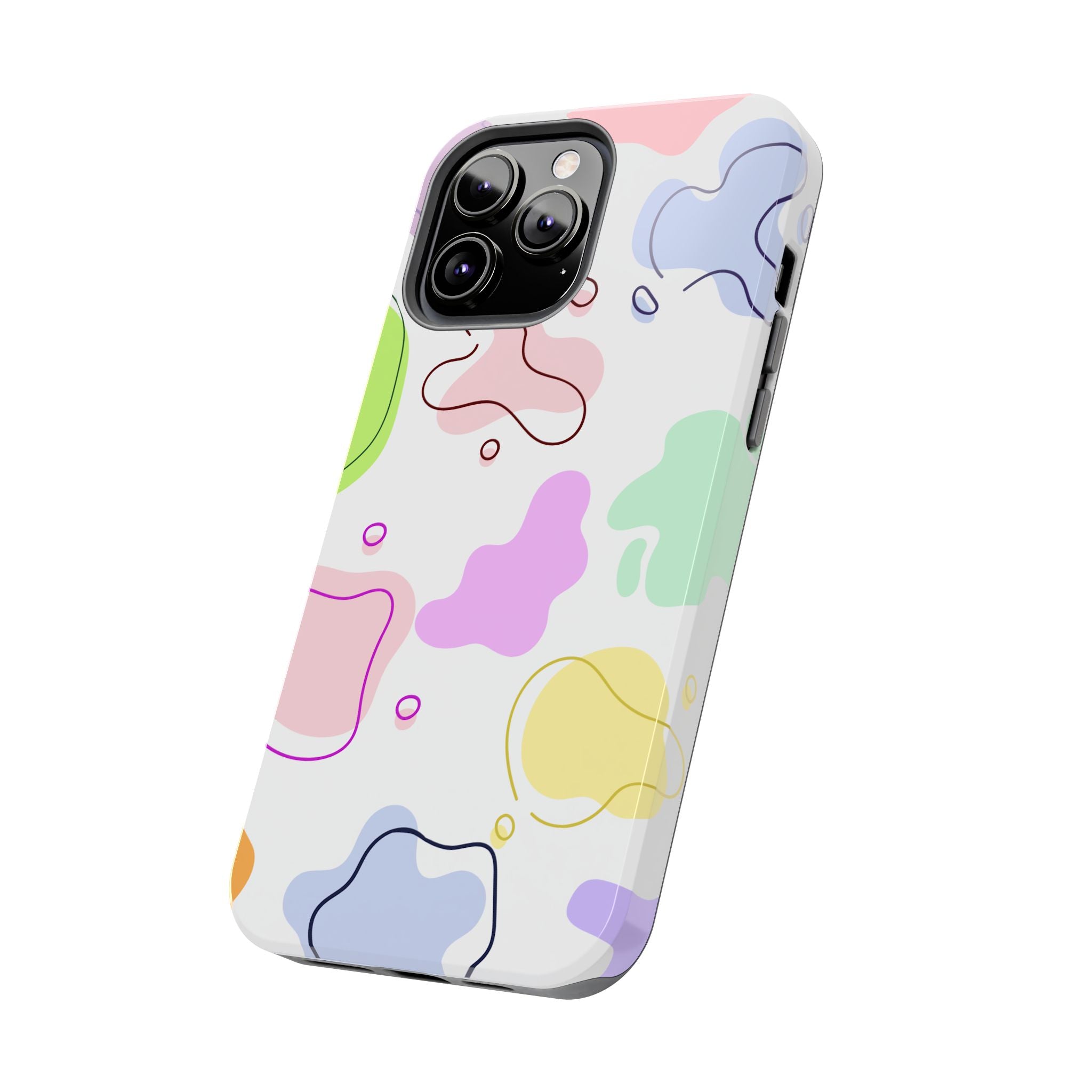 Colorful Pastel Abstract Patern, Elegant Phone Cases, Stylish Phone Covers, Chic Phone Protectors, Fashionable Case for Her, Trendy Smartphone Accessories