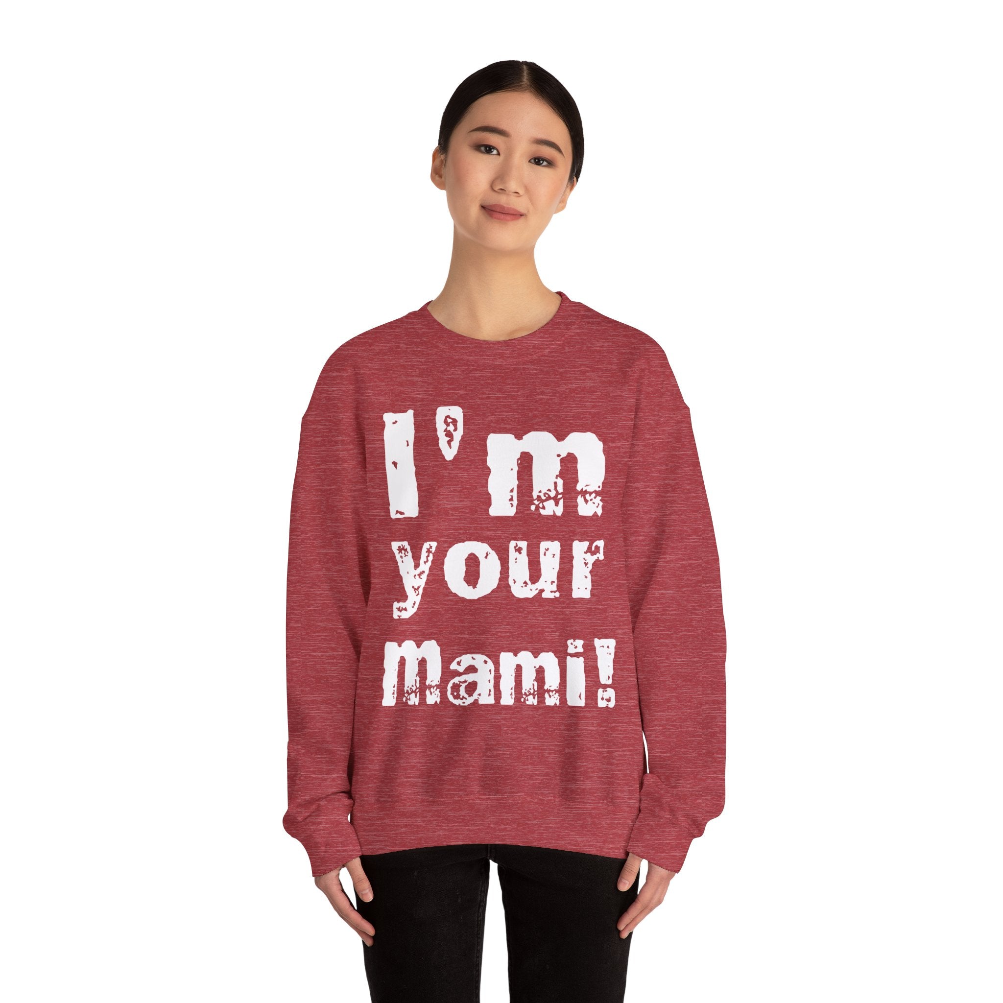 I'm Your Mami, Rhea Ripley Fans Sweatshirt, Best of Rhea Design, Wrestling Fan Unisex Sweatshirt - Gift for Him or Her, Casual Outwear, Heavy Blend Crewneck Sweatshirt