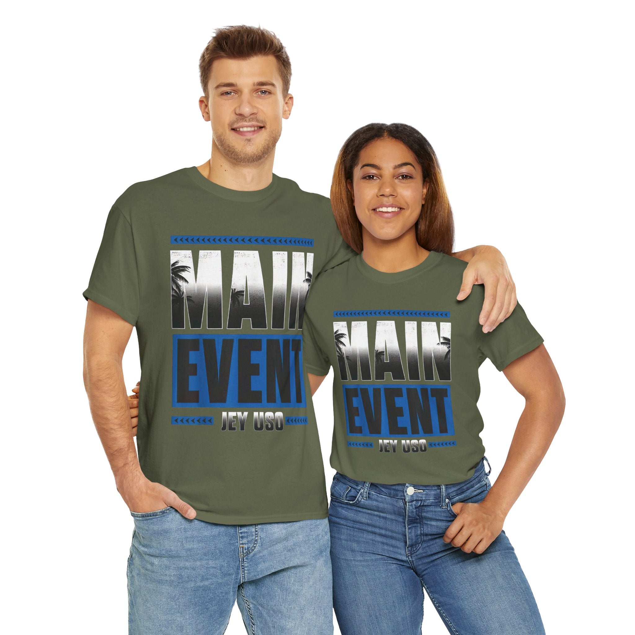 Main Event Uso Wrestling T-Shirt, Heavy Cotton Tee, Unisex Shirt, Wrestling Fan Gift, Graphic Tee