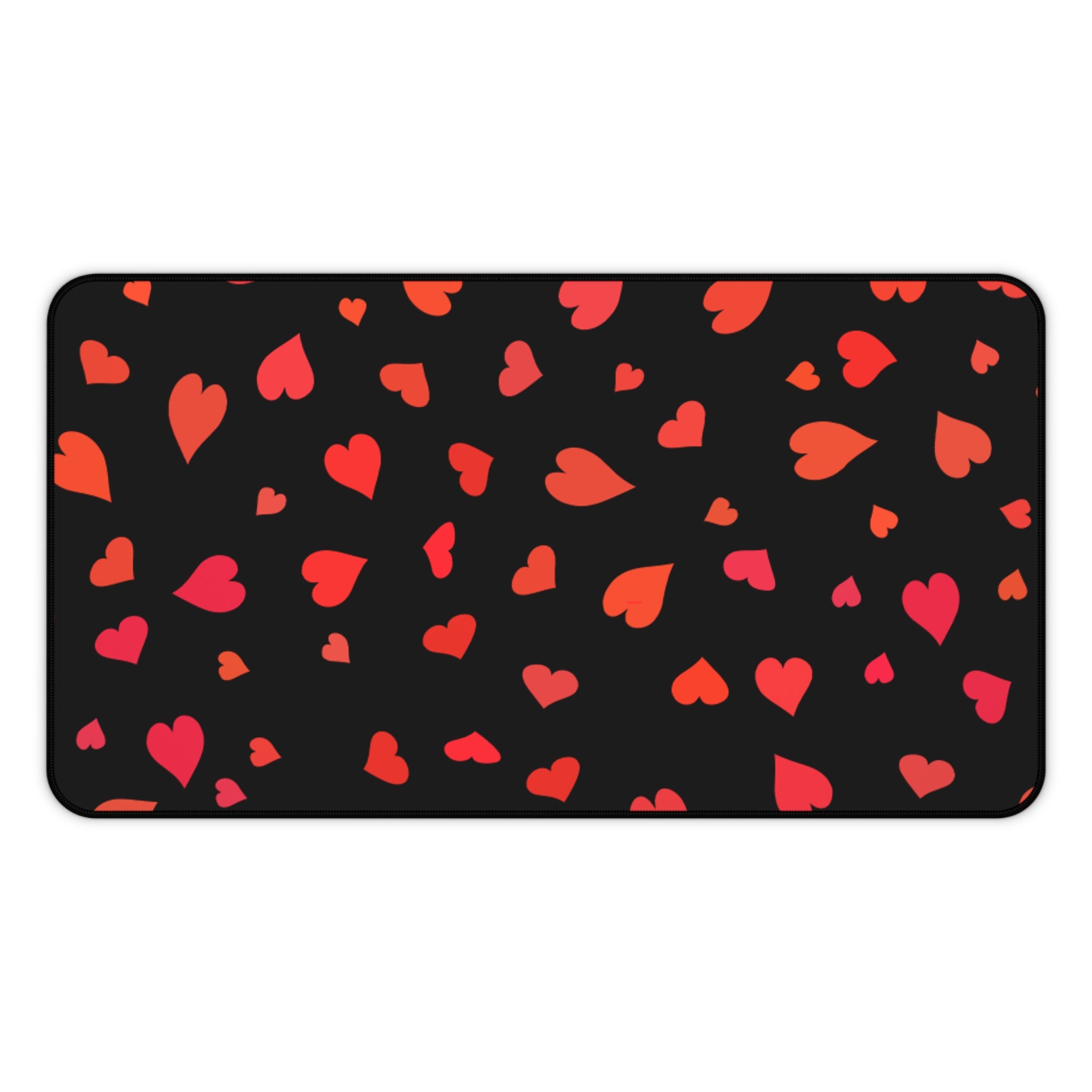 Heart, Valentines Gift, Mouse Pad, Desk Matt for Desktop, Cute Desk Pad Mat, XXL Large Mouse Pad for Desk, Anti-Slip Big Mousepad with Stitched Edges, Keyboard Pad Mouse Mat for Computer