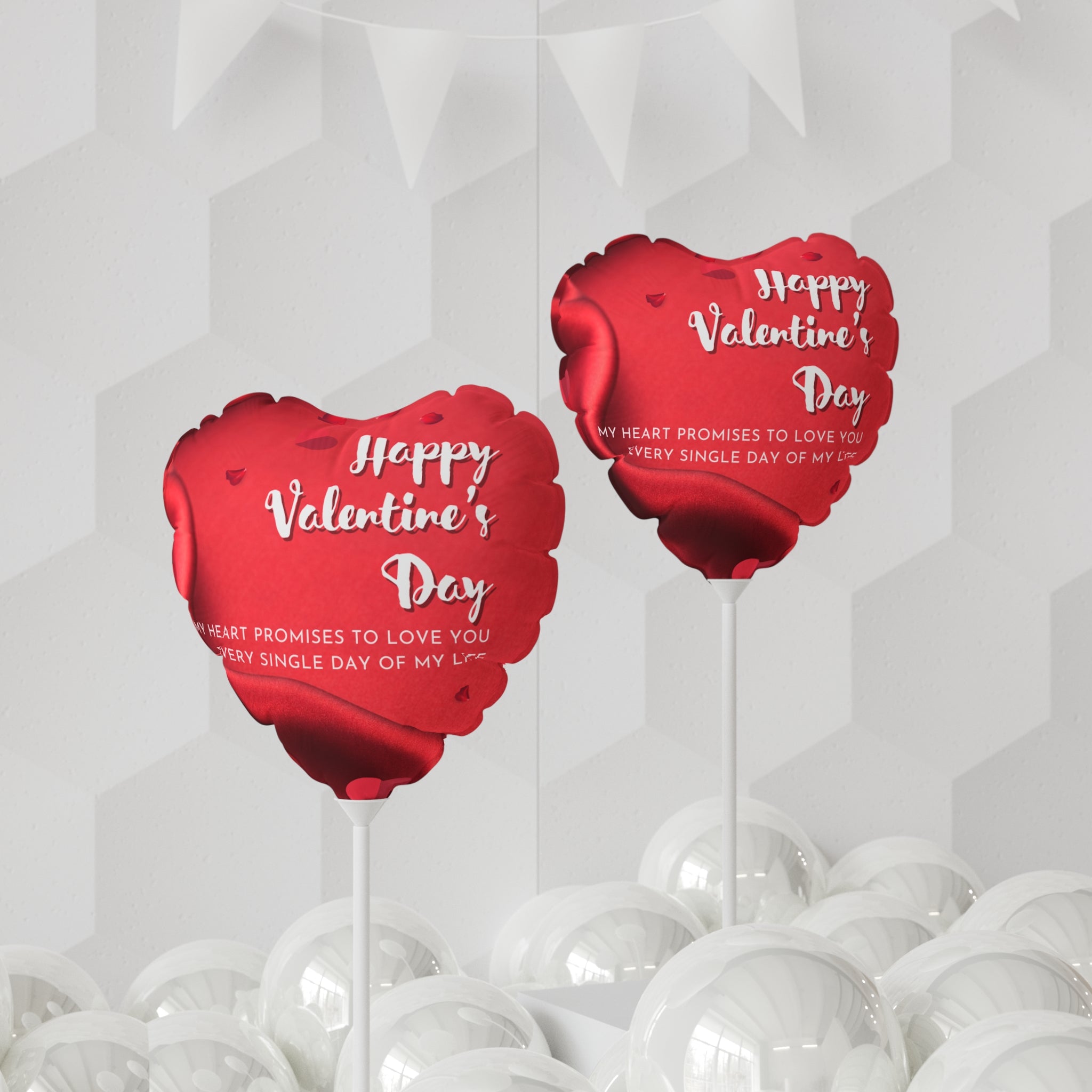 Valentine's Day Balloons, Romantic Heart-Shaped Decorations and Words, Love Party Supplies, Anniversary Celebration