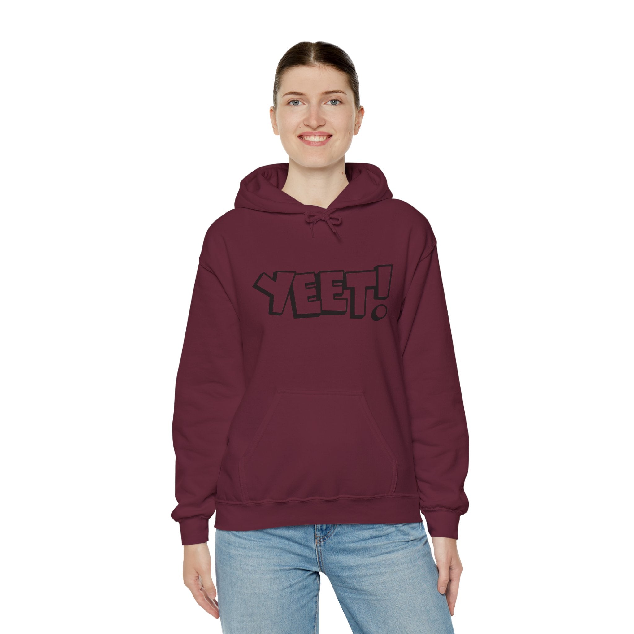 Yeet Graphic Hoodies, Gift for Her - Gift for Him, Sports Fan Wrestling Unisex Hooded Sweatshirt, Casual Outwear