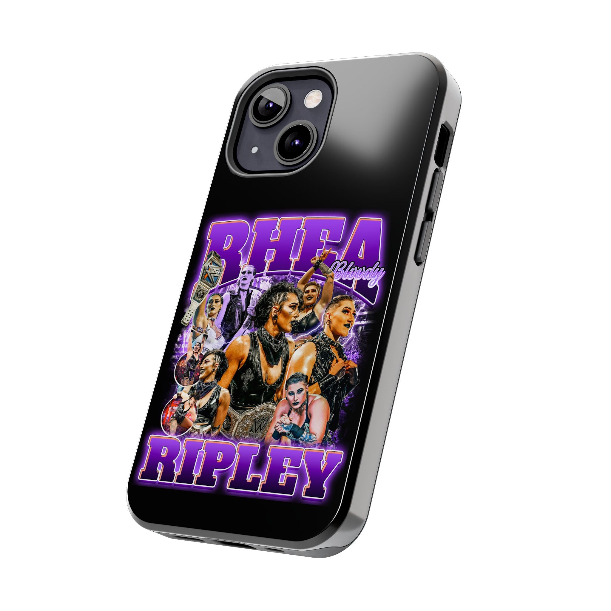 Rhea Ripley Graphic Portrait Design, iPhone and Samsung Case Cool Graphic Sports Fan Phone Case